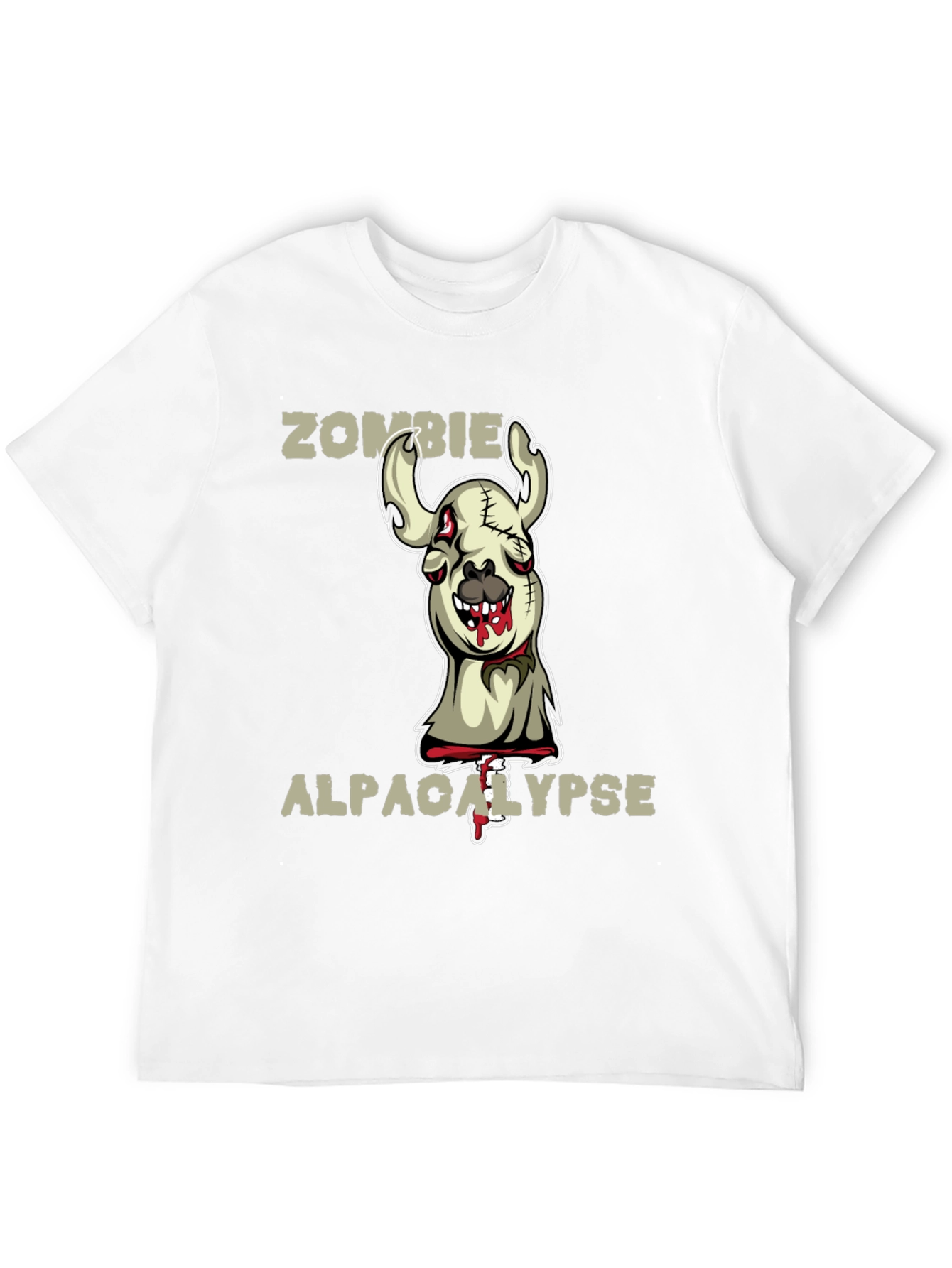 Black Zombie Alpaca-lypse Graphic Tee view 12