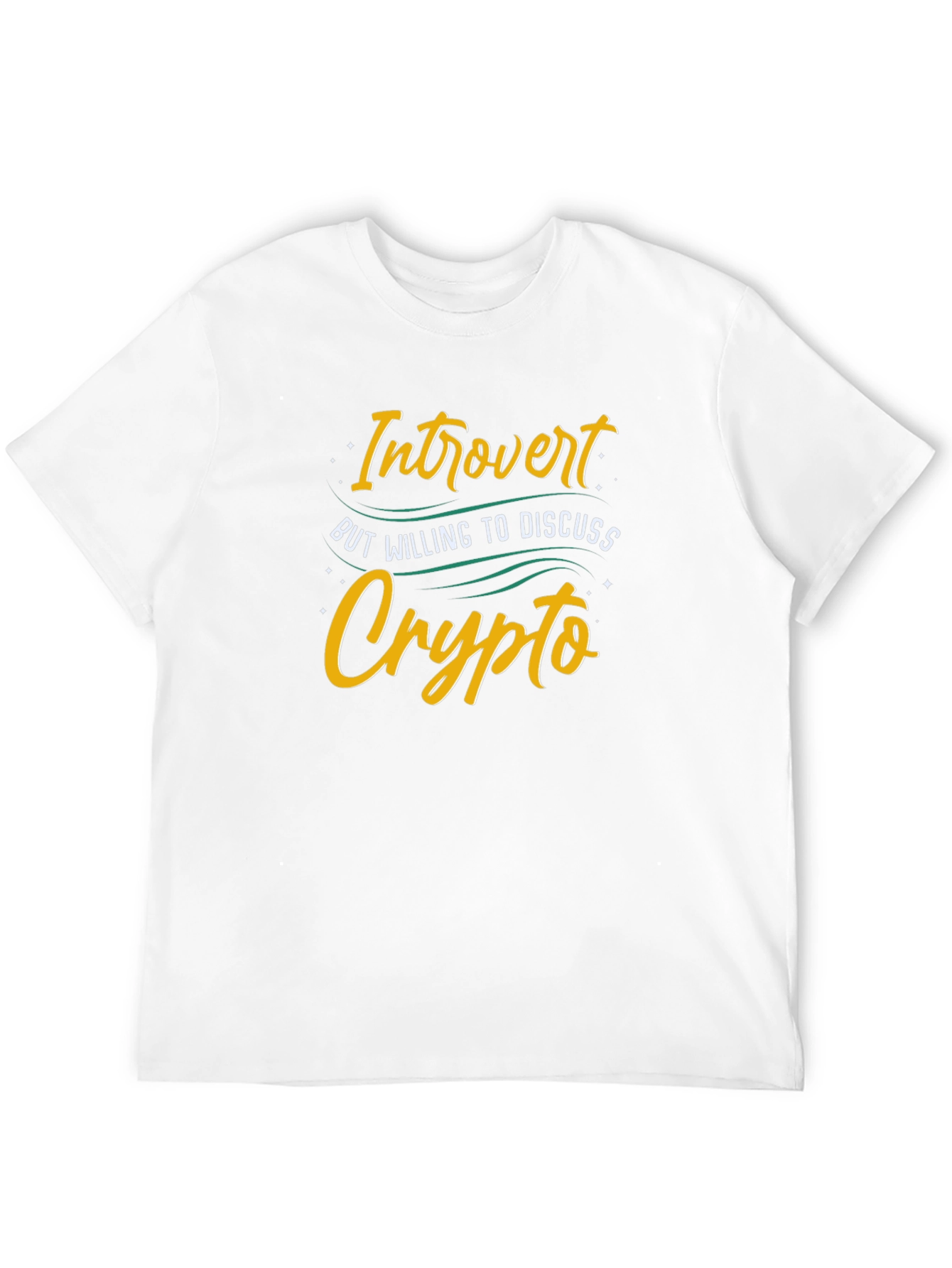 Black Introvert Crypto Black T-Shirt view 12
