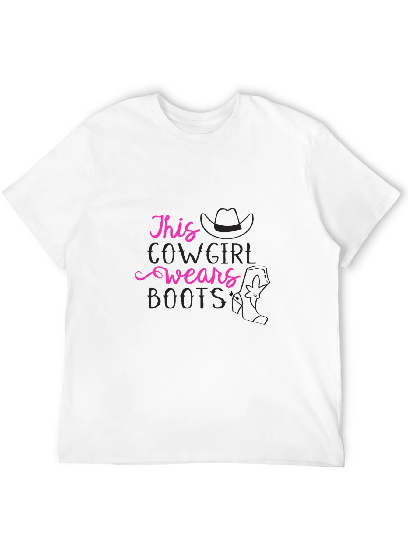 Black Cowgirl Boots T-Shirt - Western Style Tee view 12