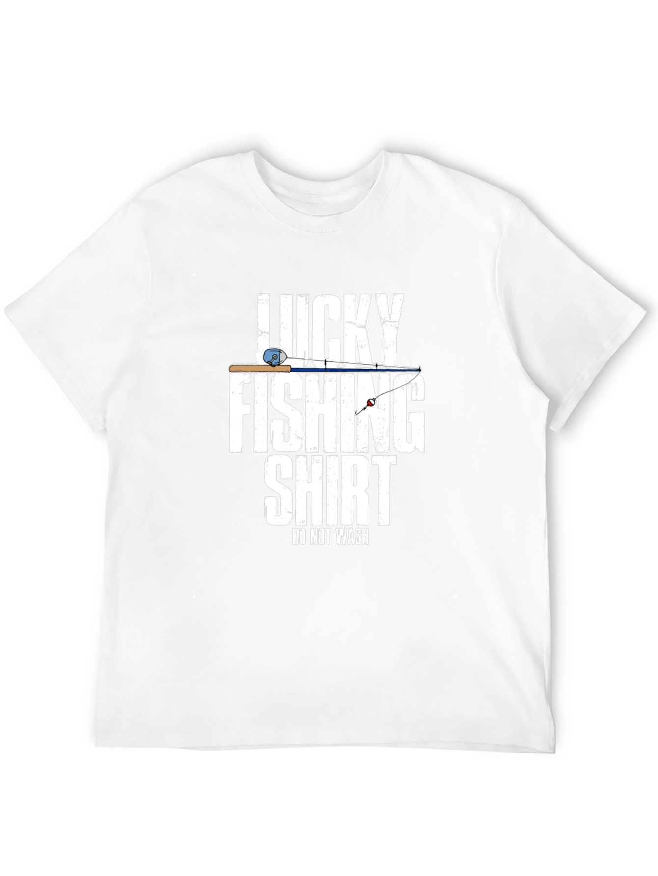 Black Lucky Fishing Shirt - Funny Fisherman T-Shirt view 12