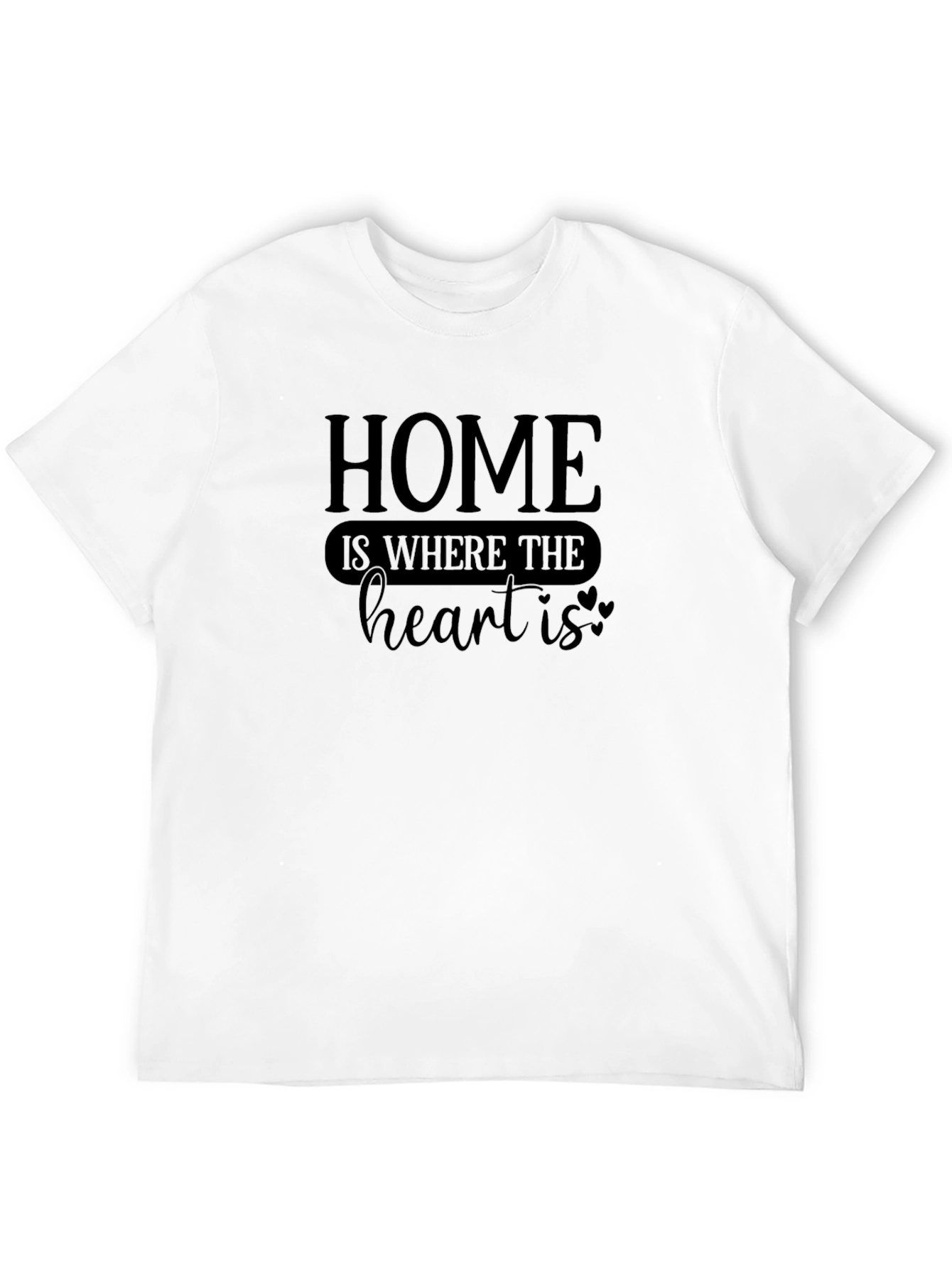 Black Home is Where the Heart is Graphic Tee view 12