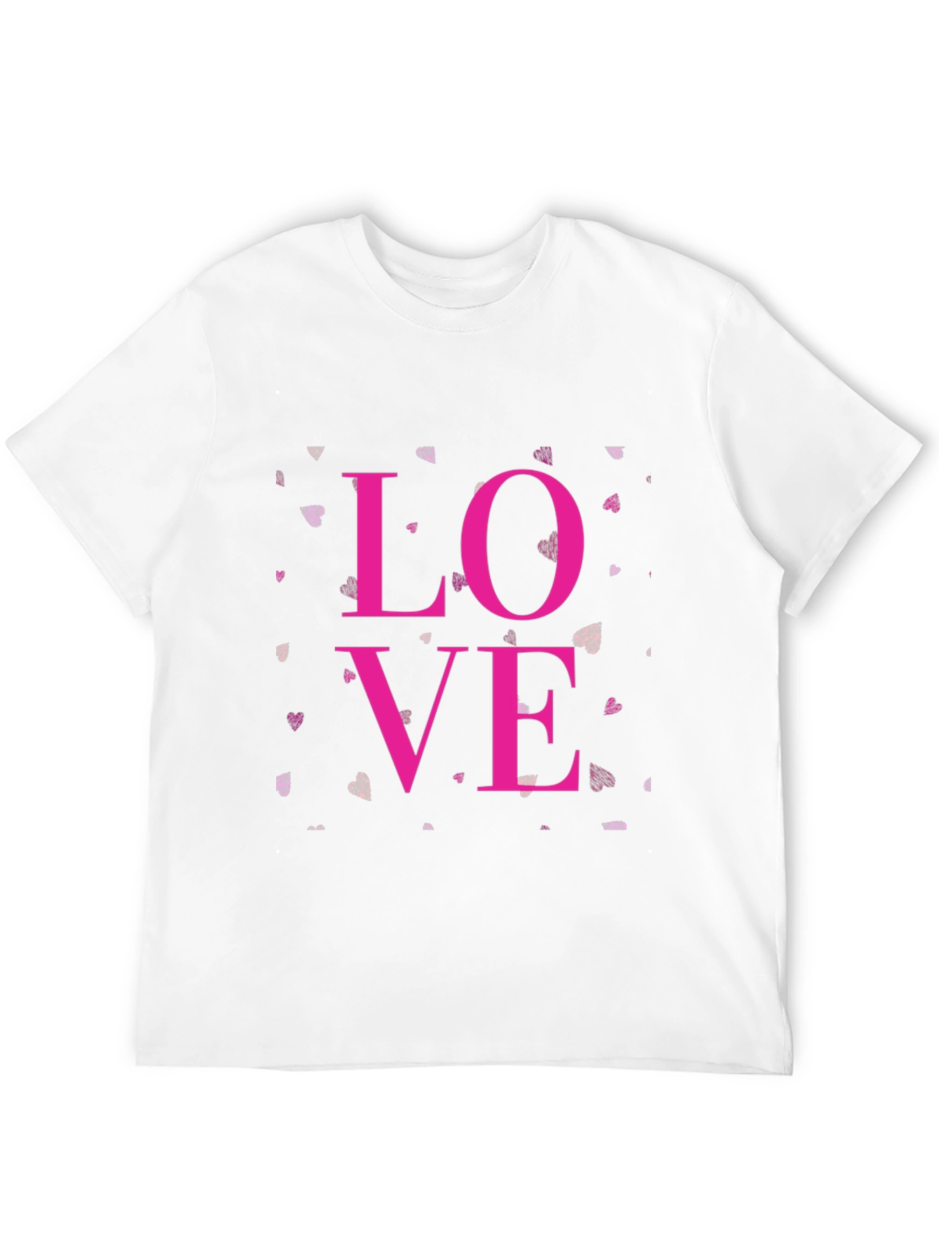 Black Love Graphic Black Tee - Men's Casual T-Shirt view 12