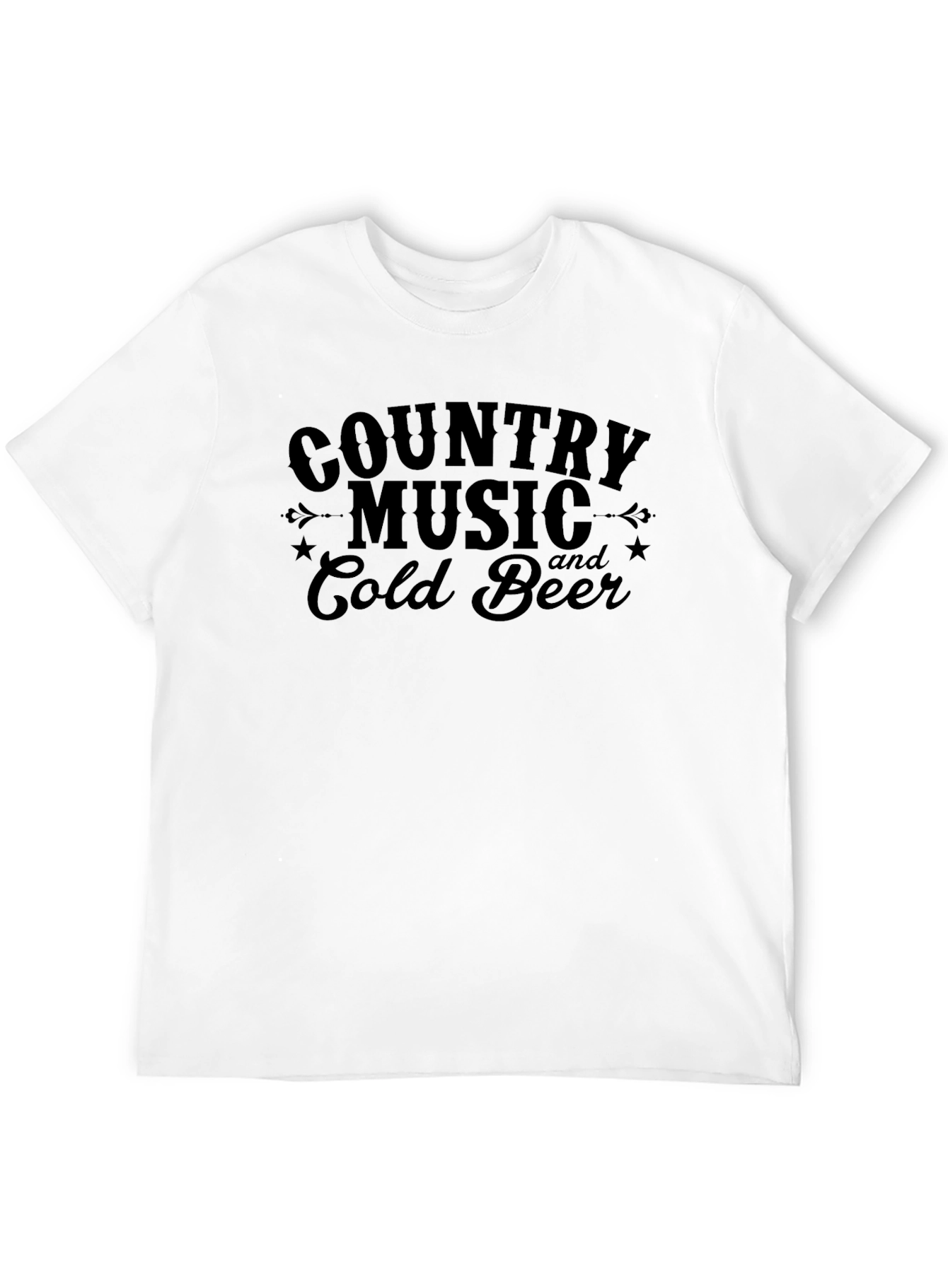 Black Country Music & Cold Beer Graphic Tee view 12