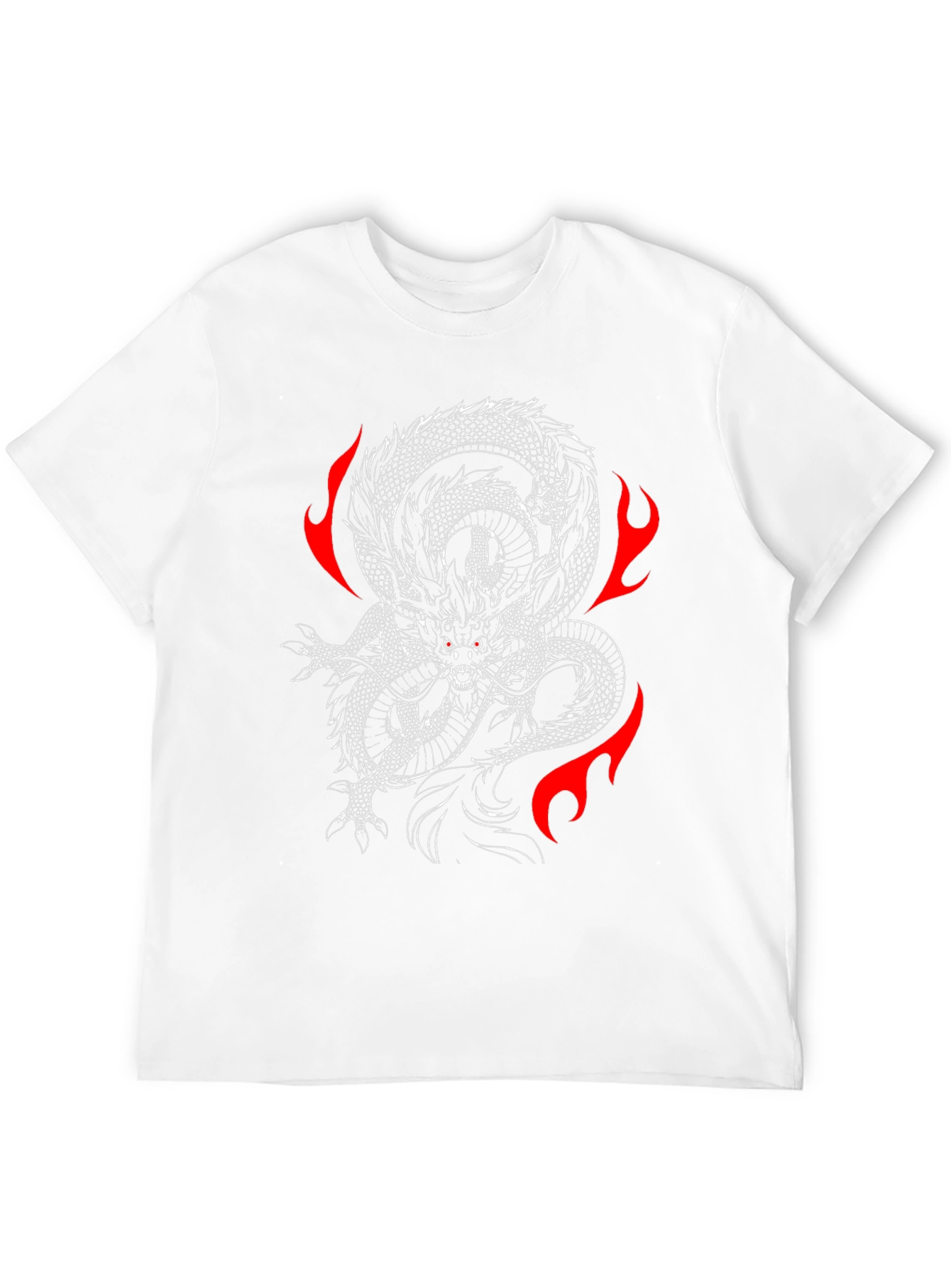 Black Dragon Fire Graphic T-Shirt - Black view 12