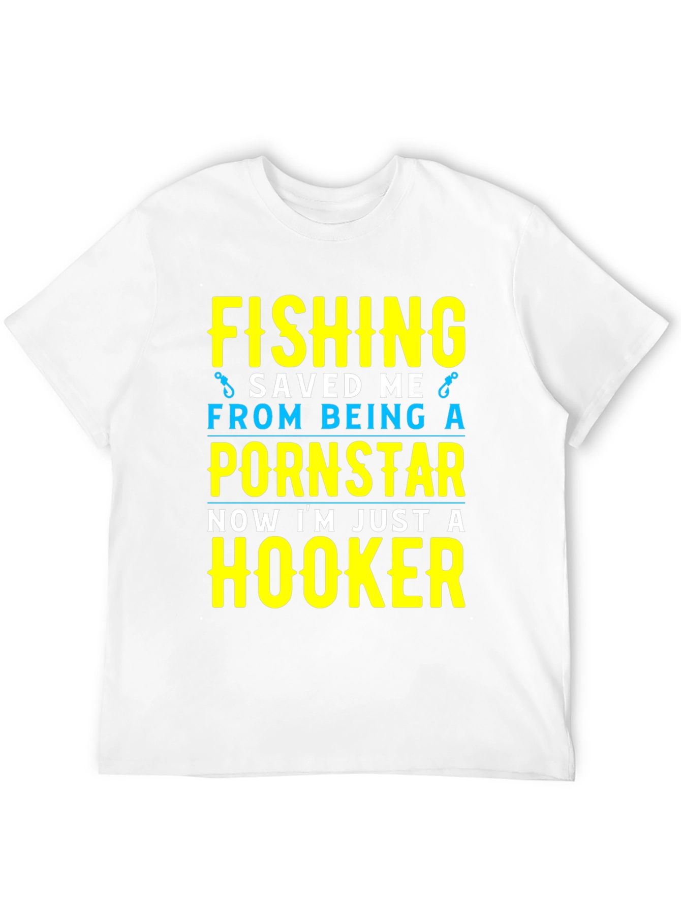 Black Fishing Saved Me T-Shirt Funny Hooker Tee view 12