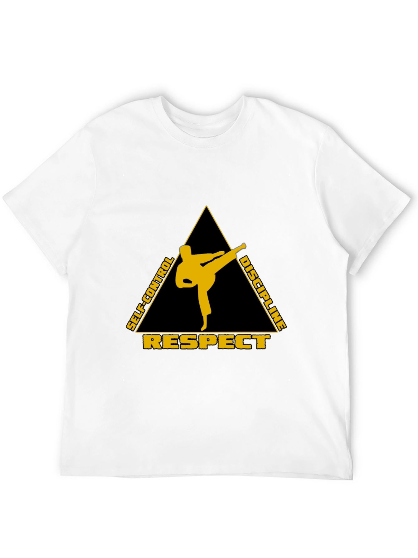 Black Martial Arts Respect Discipline T-Shirt view 12
