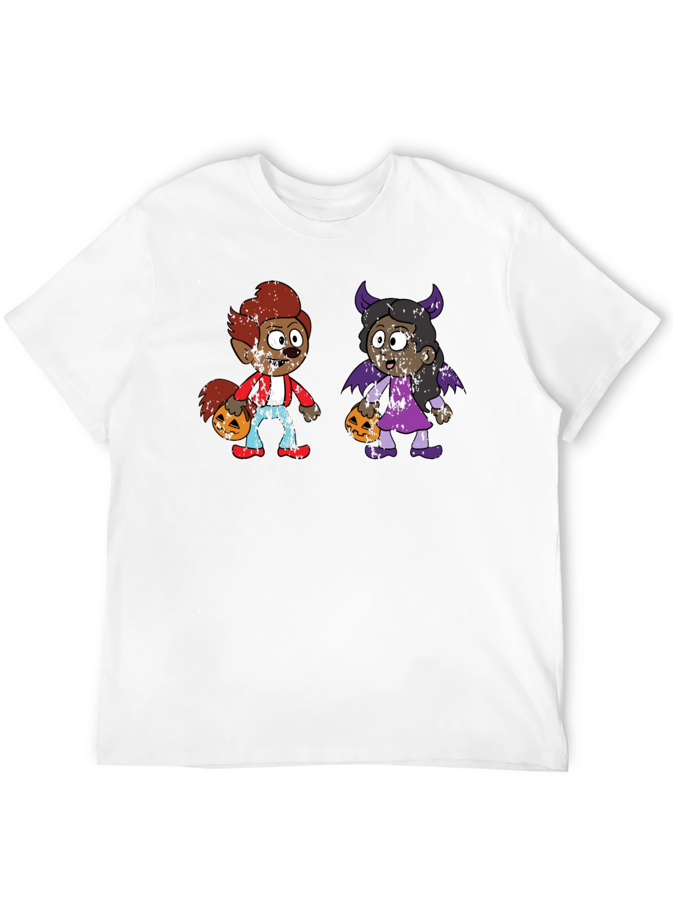 Black Halloween Kids Cartoon T-Shirt view 12