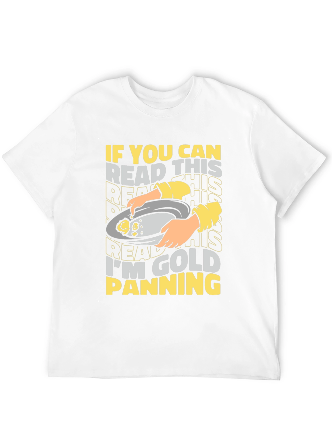 Black Gold Panning T-Shirt - Humorous Mining Tee view 12