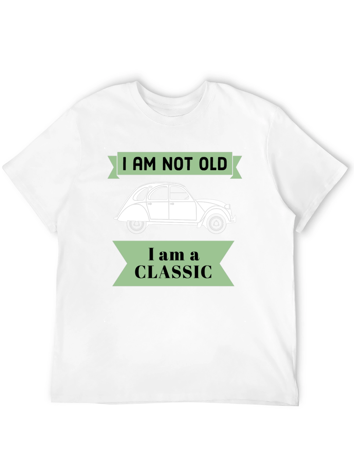 Black Classic Car T-Shirt - I Am Not Old I am a Classic view 12