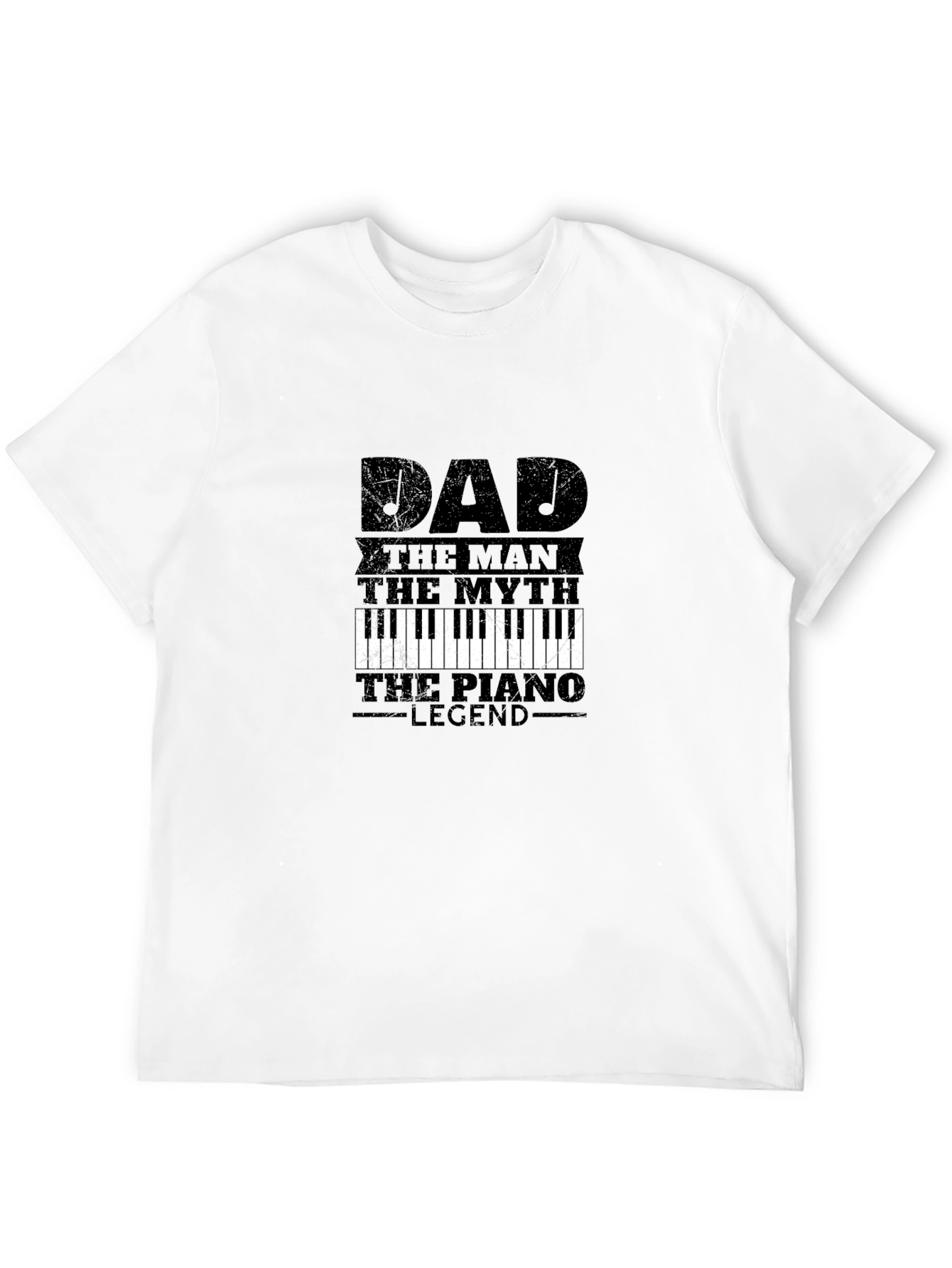 Black Dad Piano Legend T-Shirt - Father's Day view 12