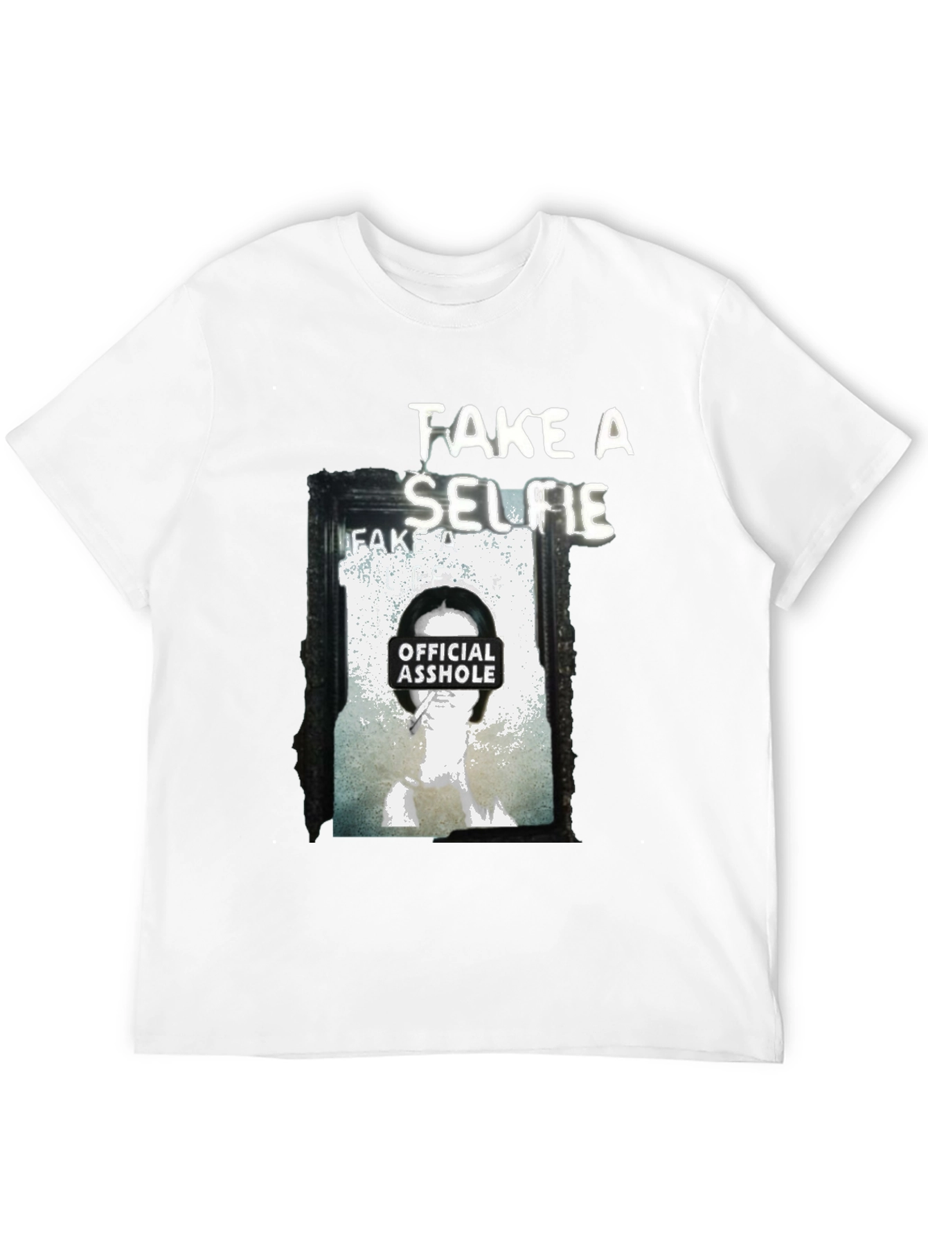 Black Take a Selfie Graphic T-Shirt view 12