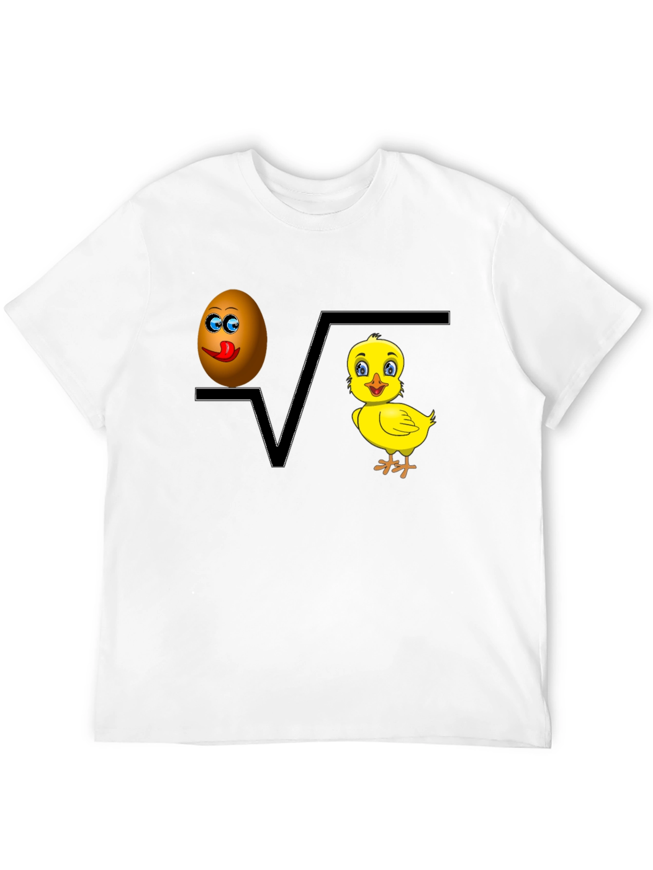 Black Egg Plus Chick Equals Fun Tee view 12