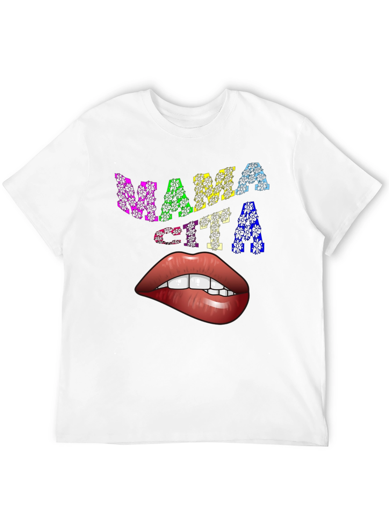 Black Mama Cita Lips Graphic Tee - Unique Design view 12
