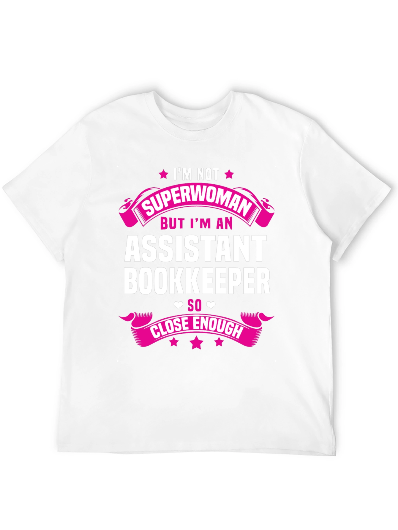 Black Assistant Bookkeeper Superwoman Graphic Tee view 12