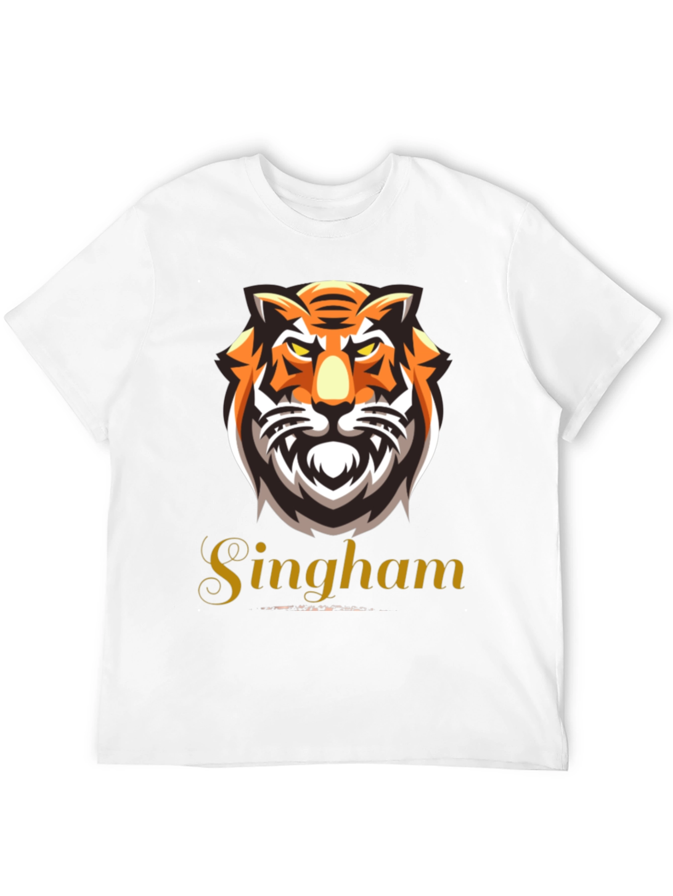 Black Singham Tiger Graphic Tee - Bold & Fierce view 12