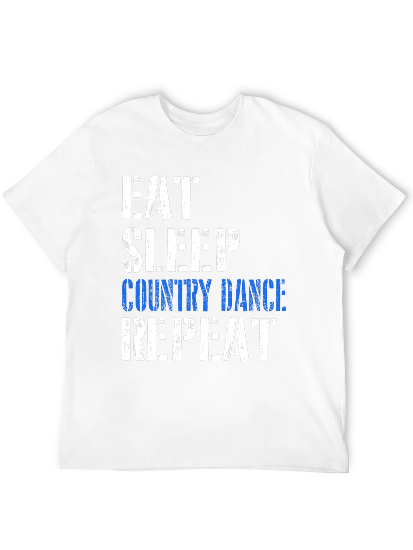 Black Eat Sleep Country Dance Repeat Graphic T-Shirt view 12
