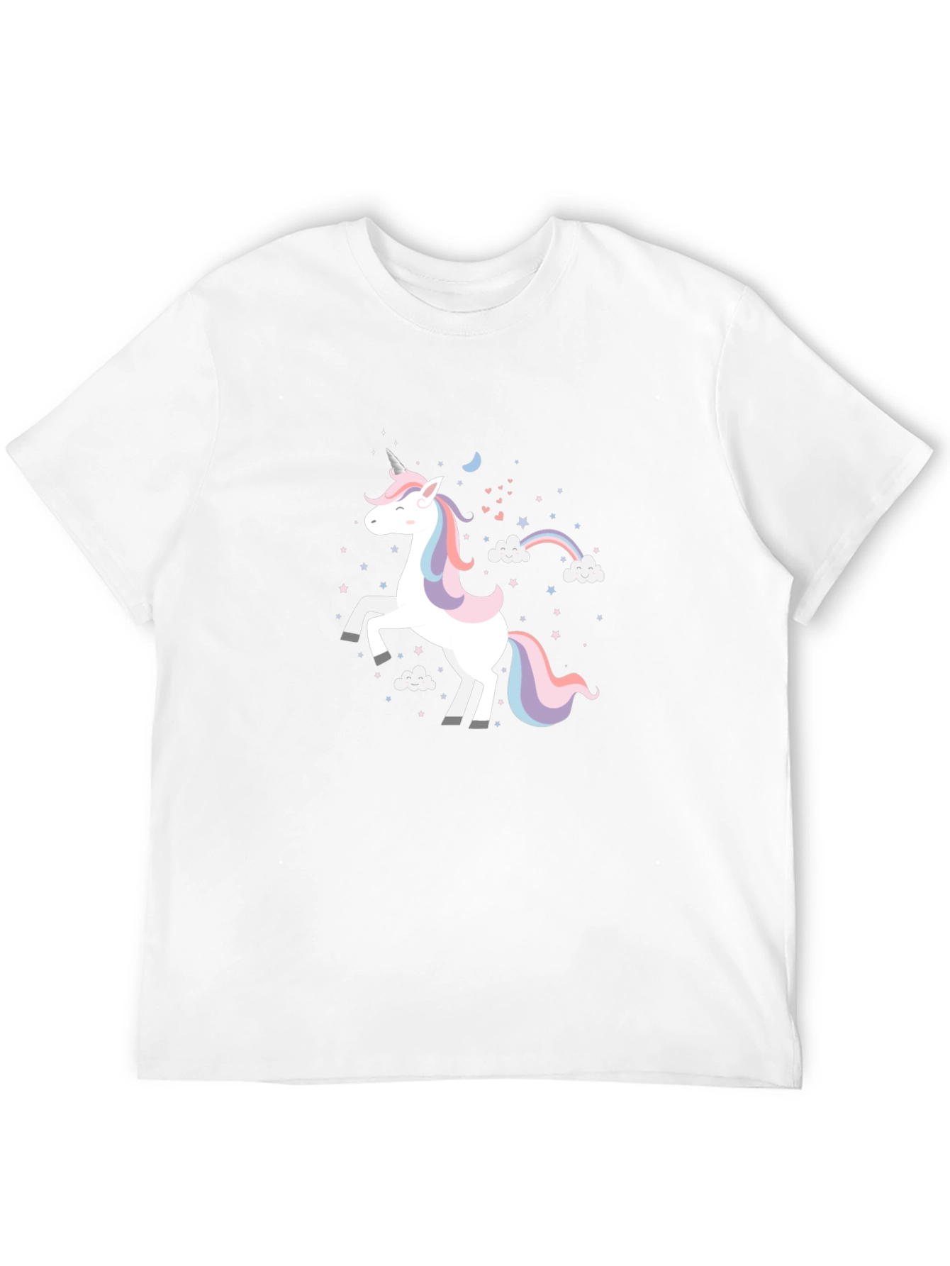 Black Unicorn Graphic Tee - Black Cotton Casual Shirt view 12