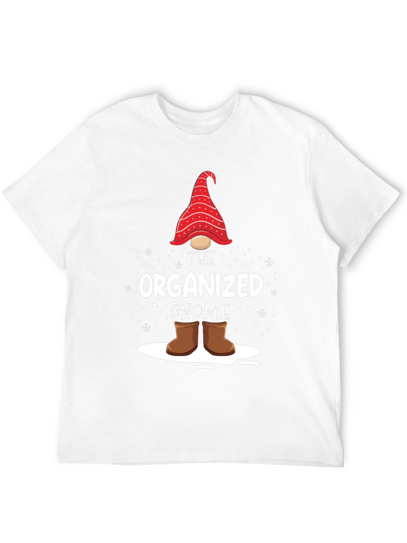 Black Organized Gnome Graphic T-Shirt view 12