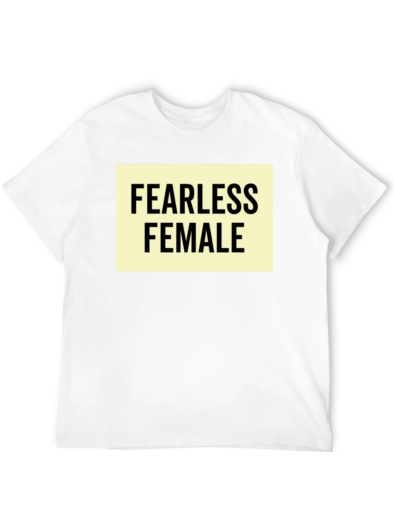 Black Fearless Female Graphic Tee - Empowering Women's Shirt view 12
