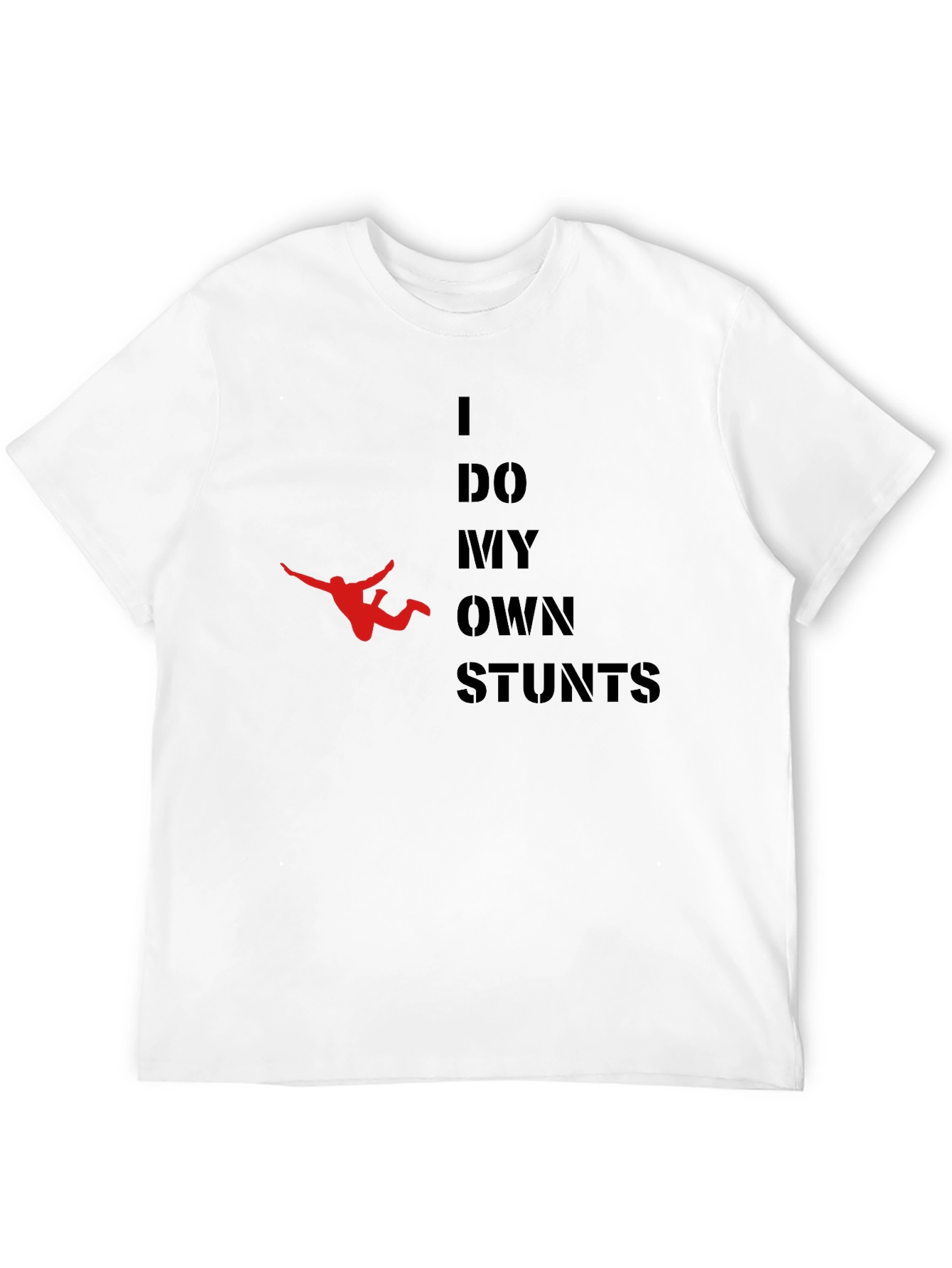 Black I Do My Own Stunts Graphic T-Shirt view 12