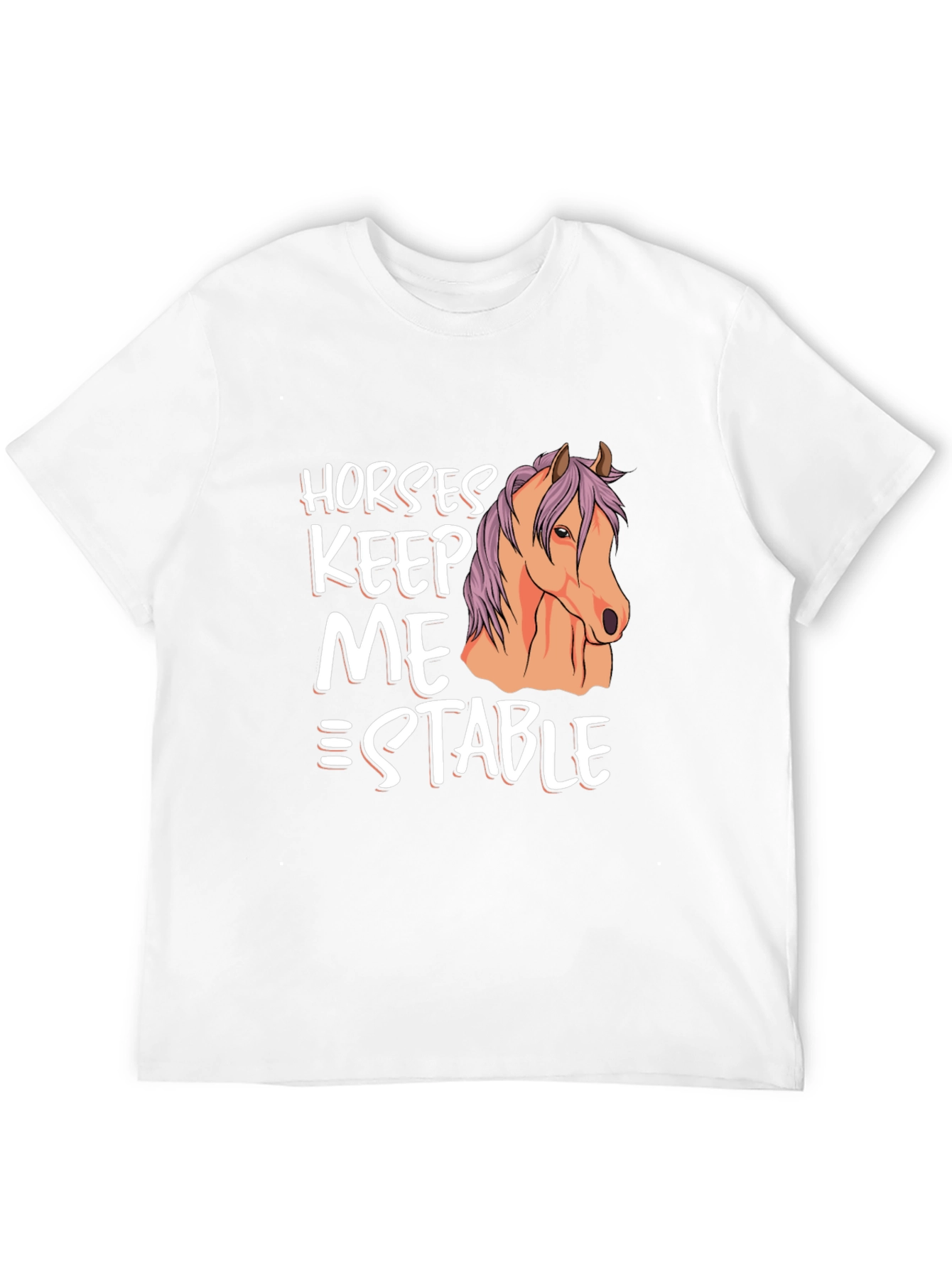 Black Horses Keep Me Stable Graphic T-Shirt view 12