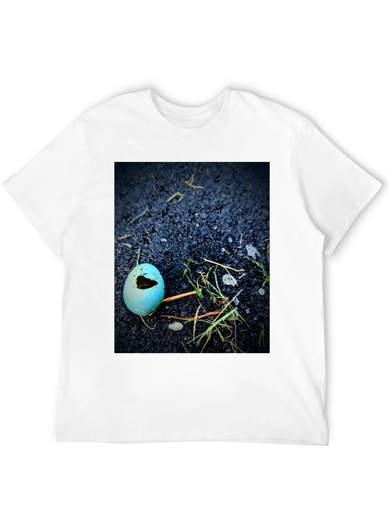 Black Broken Eggshell Graphic T-Shirt view 12