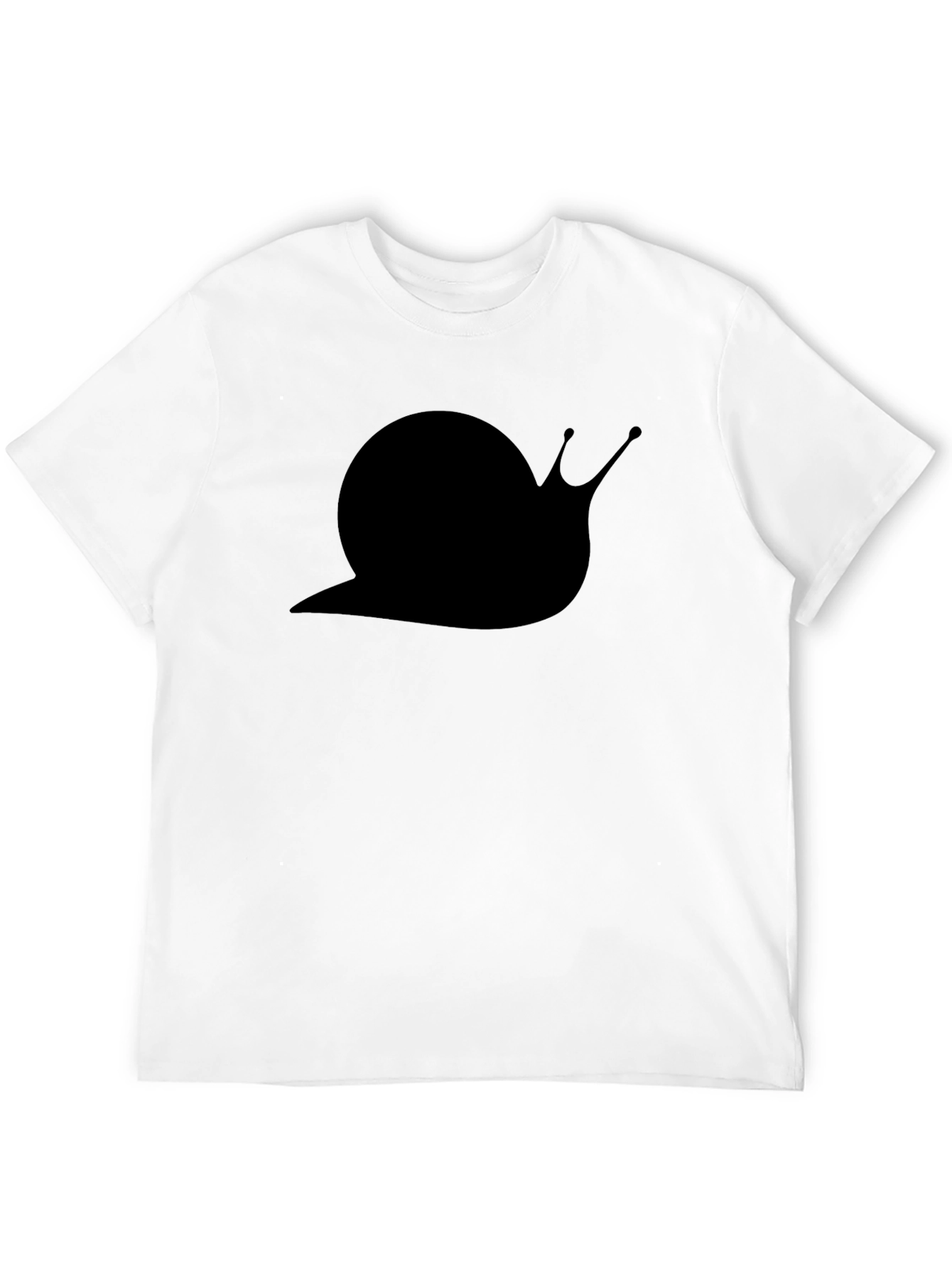 Black Snail Graphic Tee - Black Cotton Casual Shirt view 12
