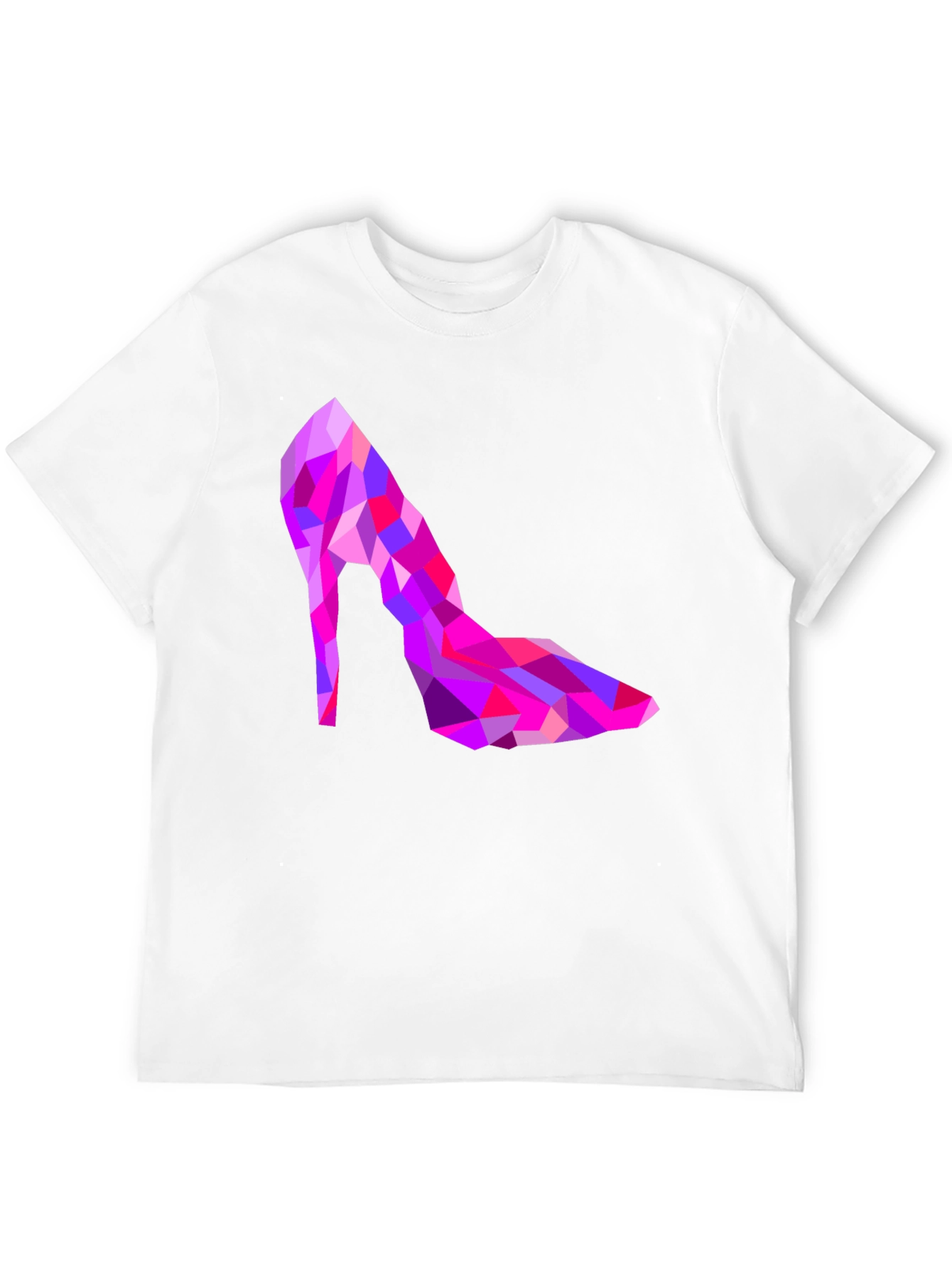 Black Geometric High Heel T-Shirt view 12