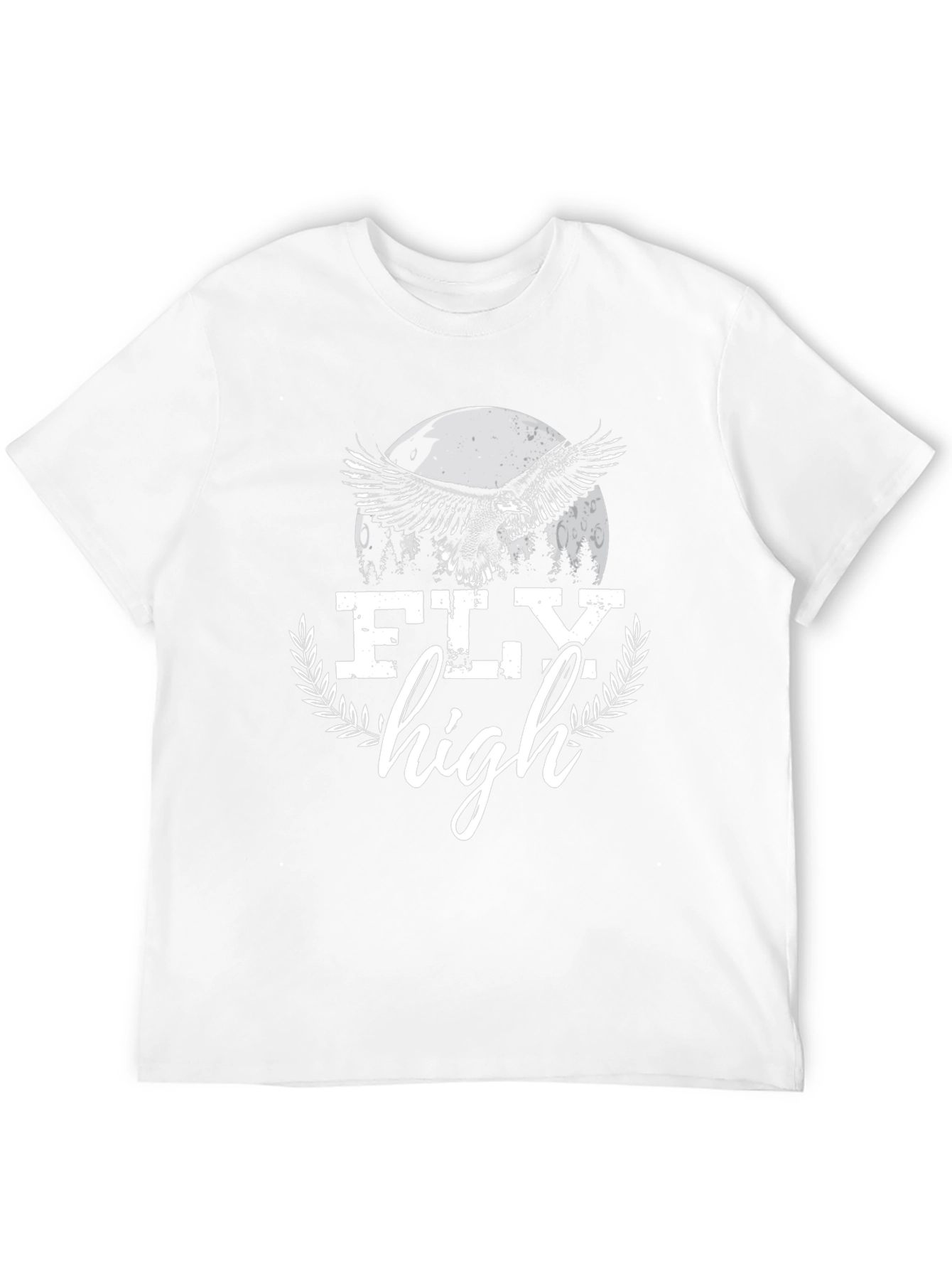 Black Fly High Eagle Graphic Tee - Black Cotton Blend view 12