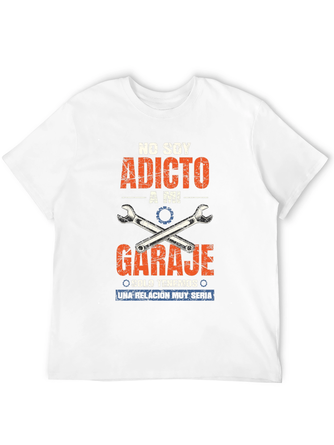 Black Garage Addict T-Shirt - "No Soy Adicto A Mi Garaje" view 12