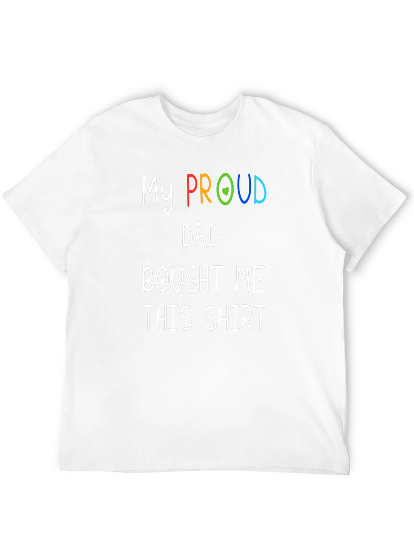 Black Proud Dad T-Shirt - LGBTQ+ Support view 12
