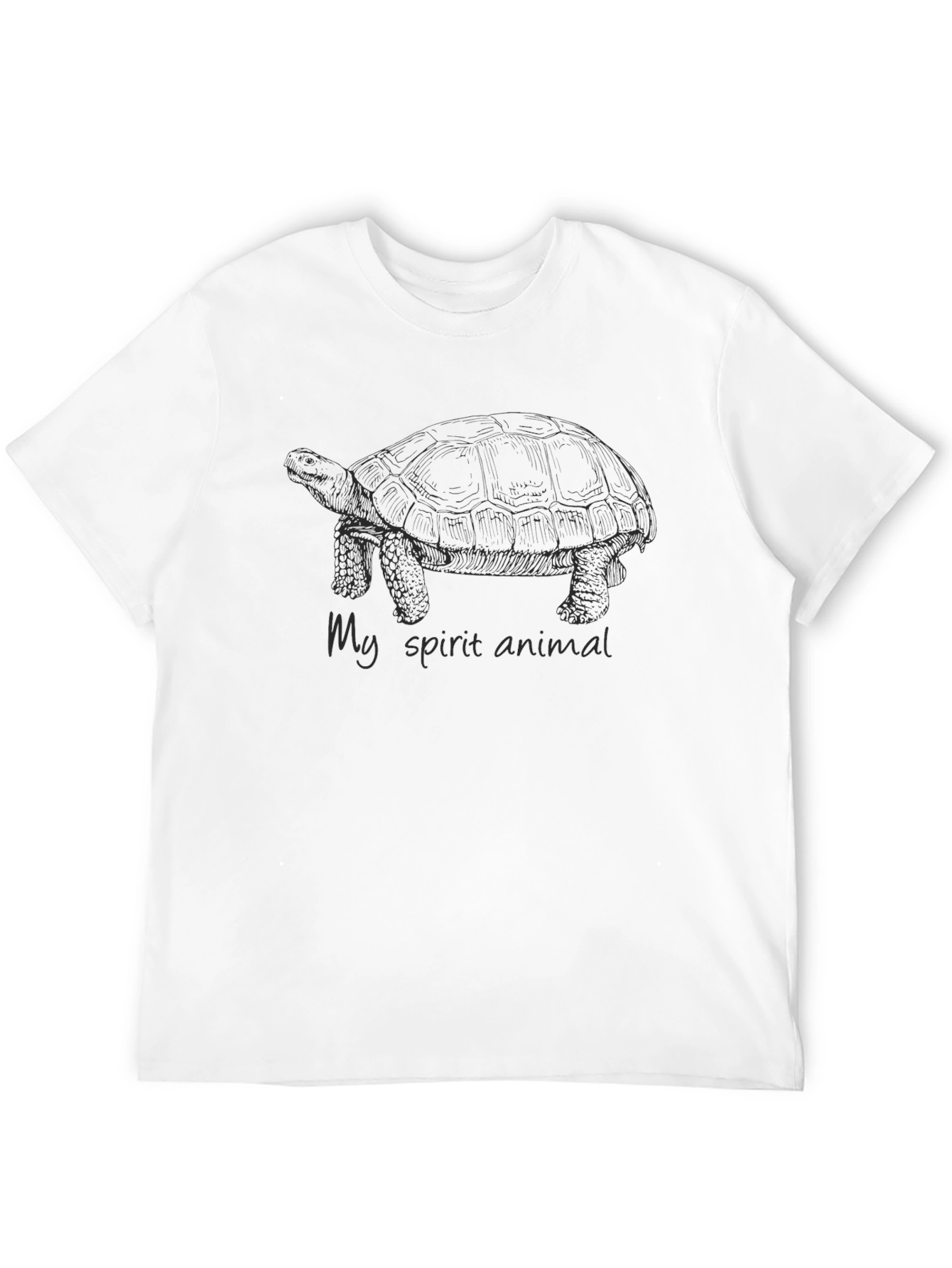 Black My Spirit Animal Turtle T-Shirt - Black view 12