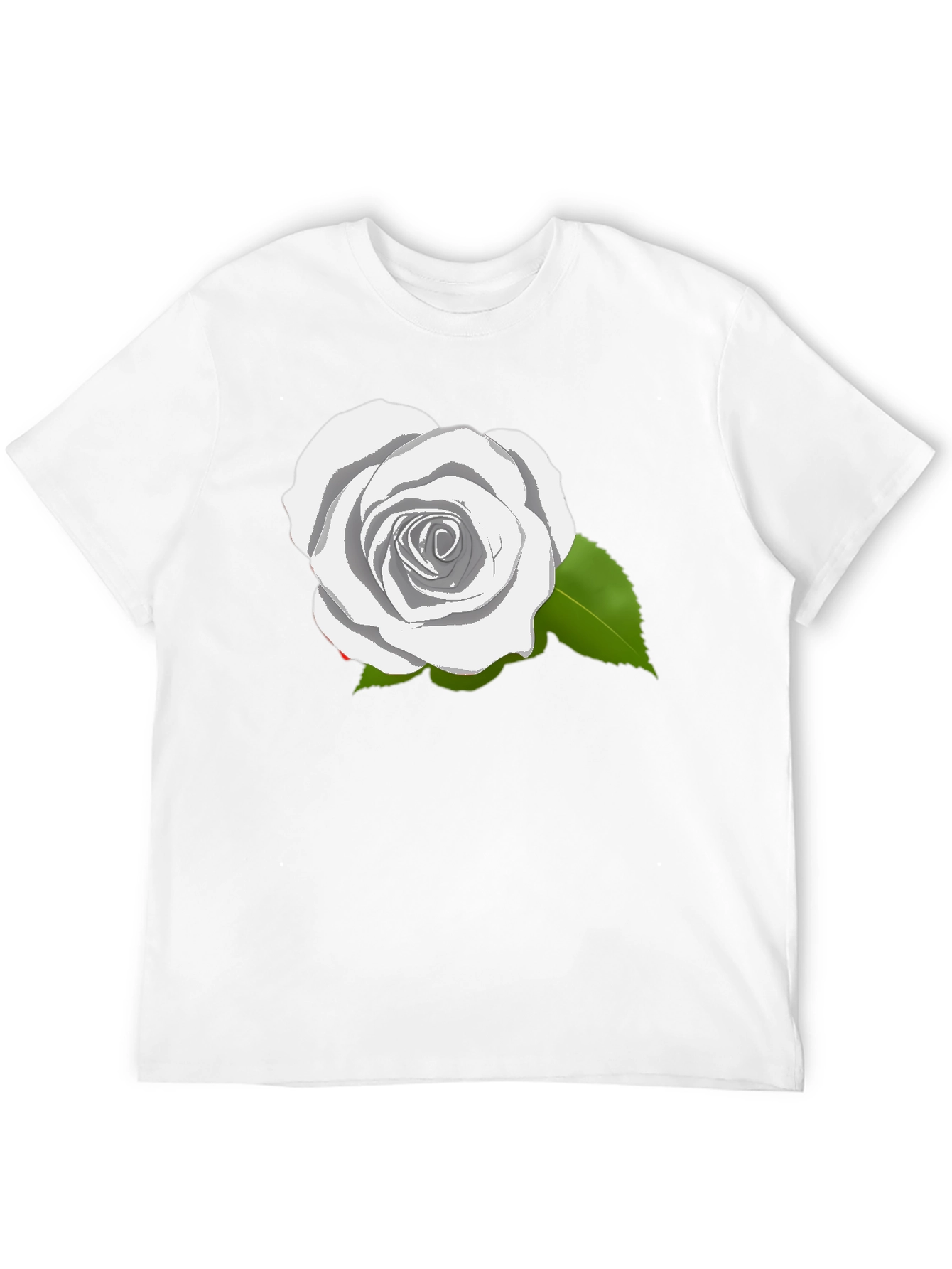 Black Rose Graphic T-Shirt - Elegant Floral Design view 12