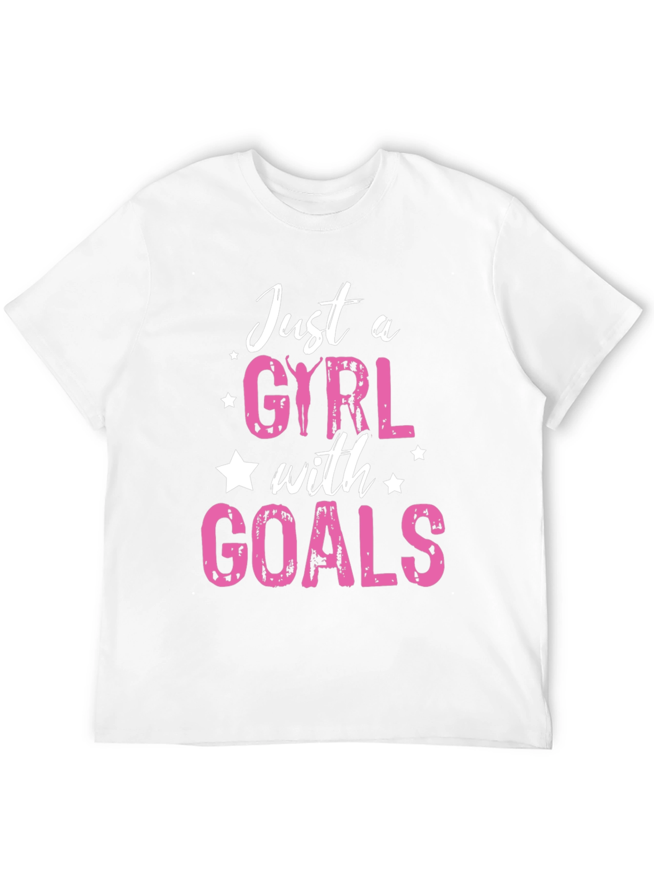 Black Just a Girl with Goals T-Shirt view 12