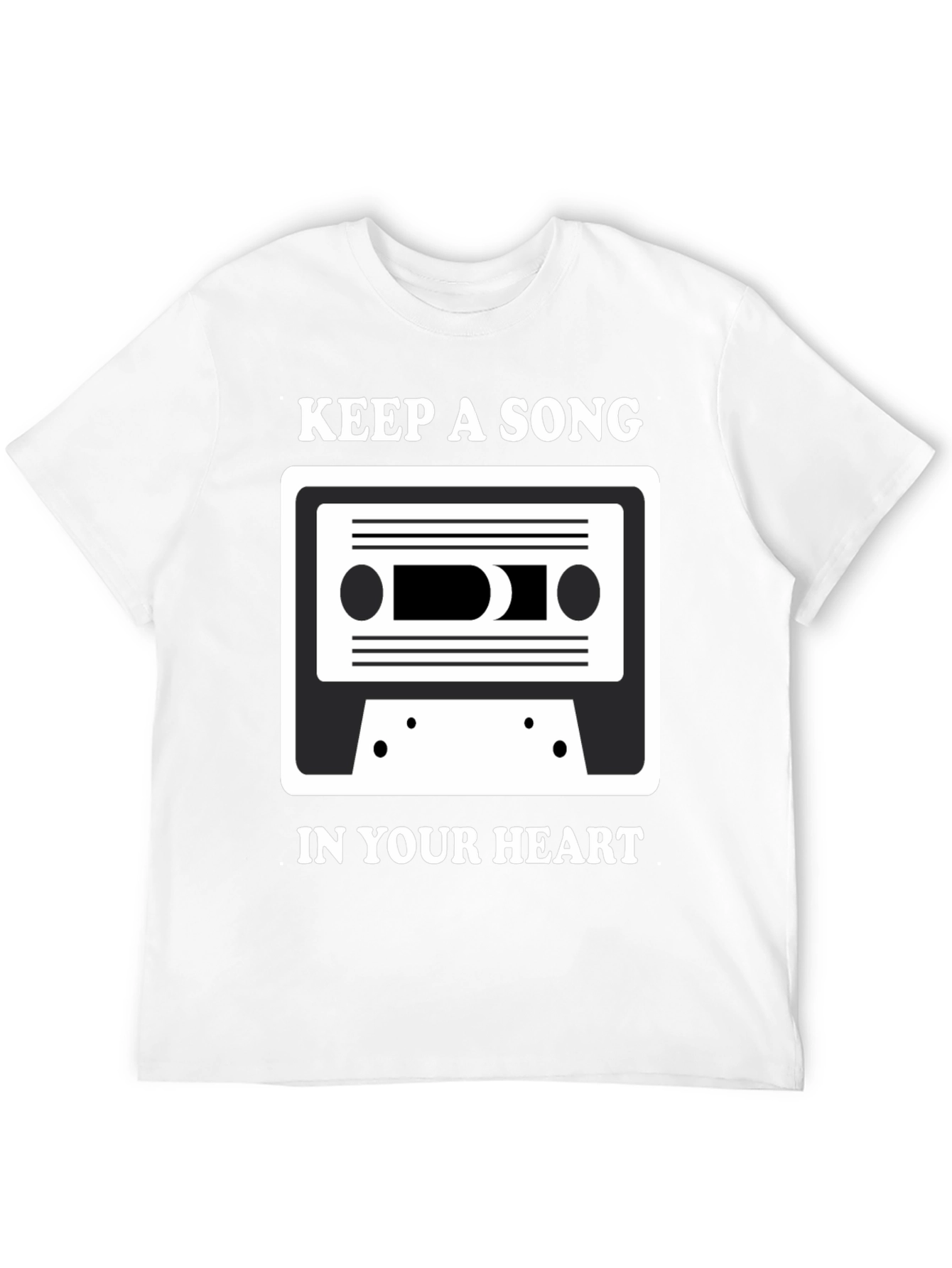 Black Keep A Song T-Shirt: Music Lover Tee view 12