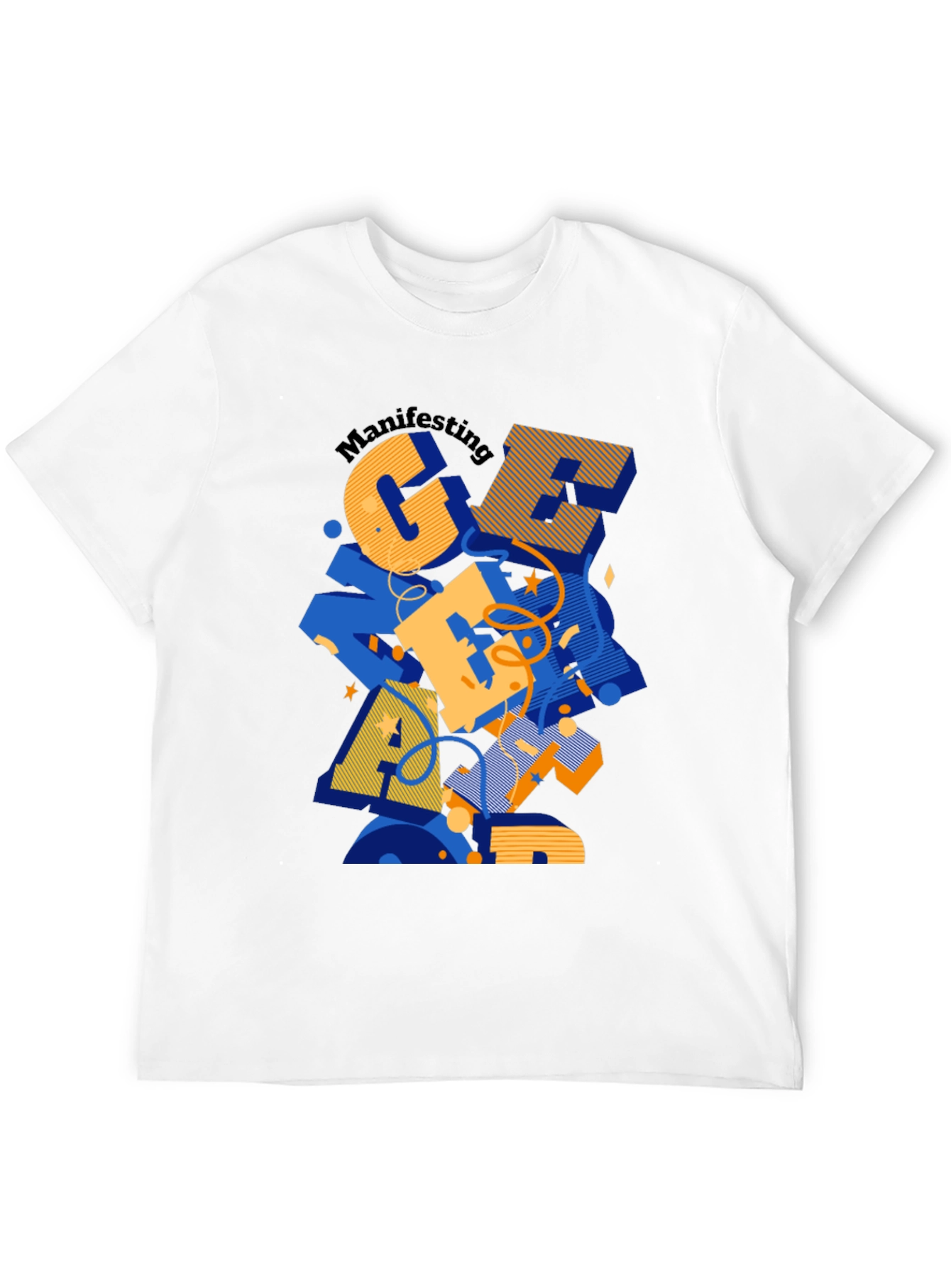 Black Manifesting Great Apparel Black Graphic Tee view 12