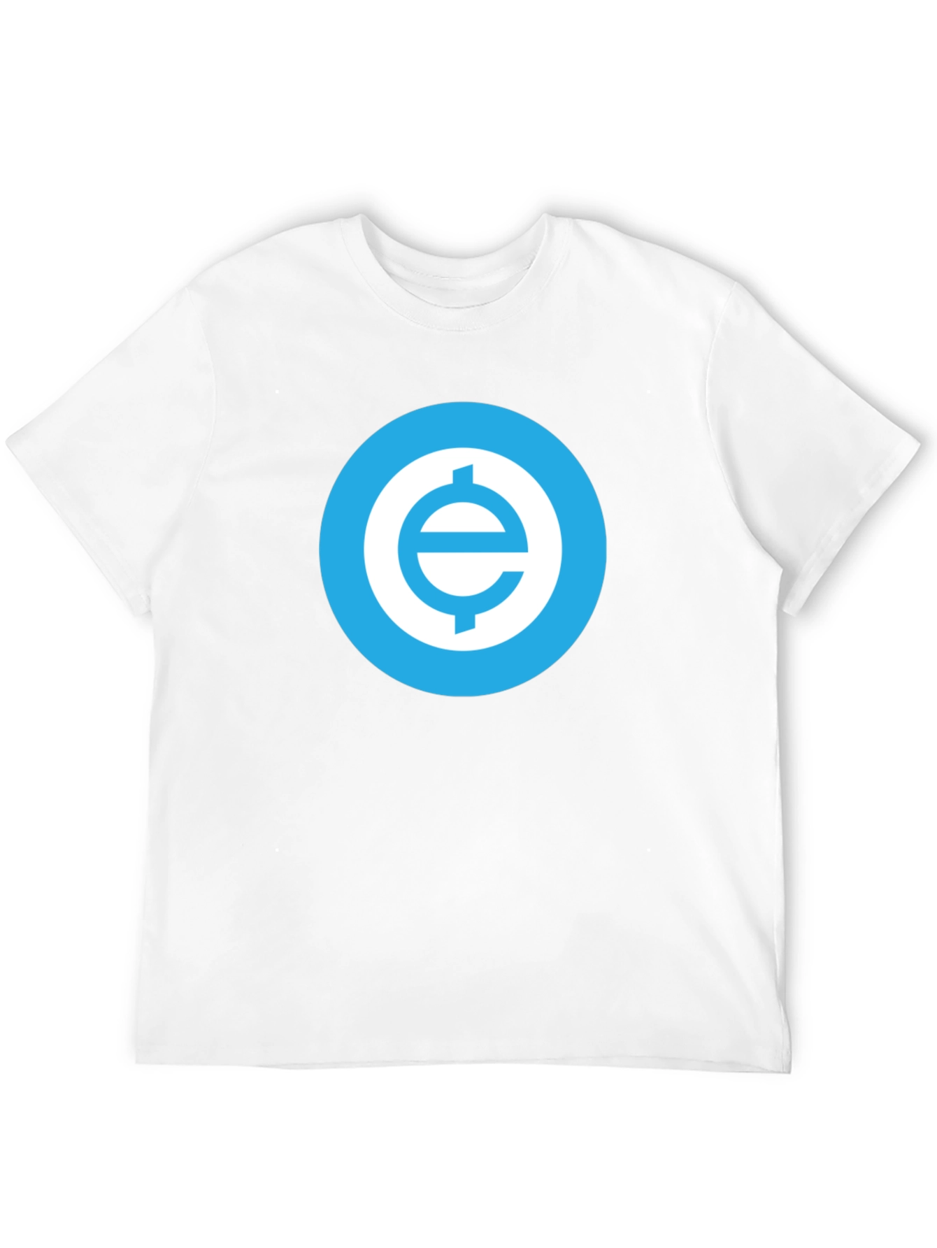 Black Black T-Shirt with Blue Cryptocurrency Logo view 12