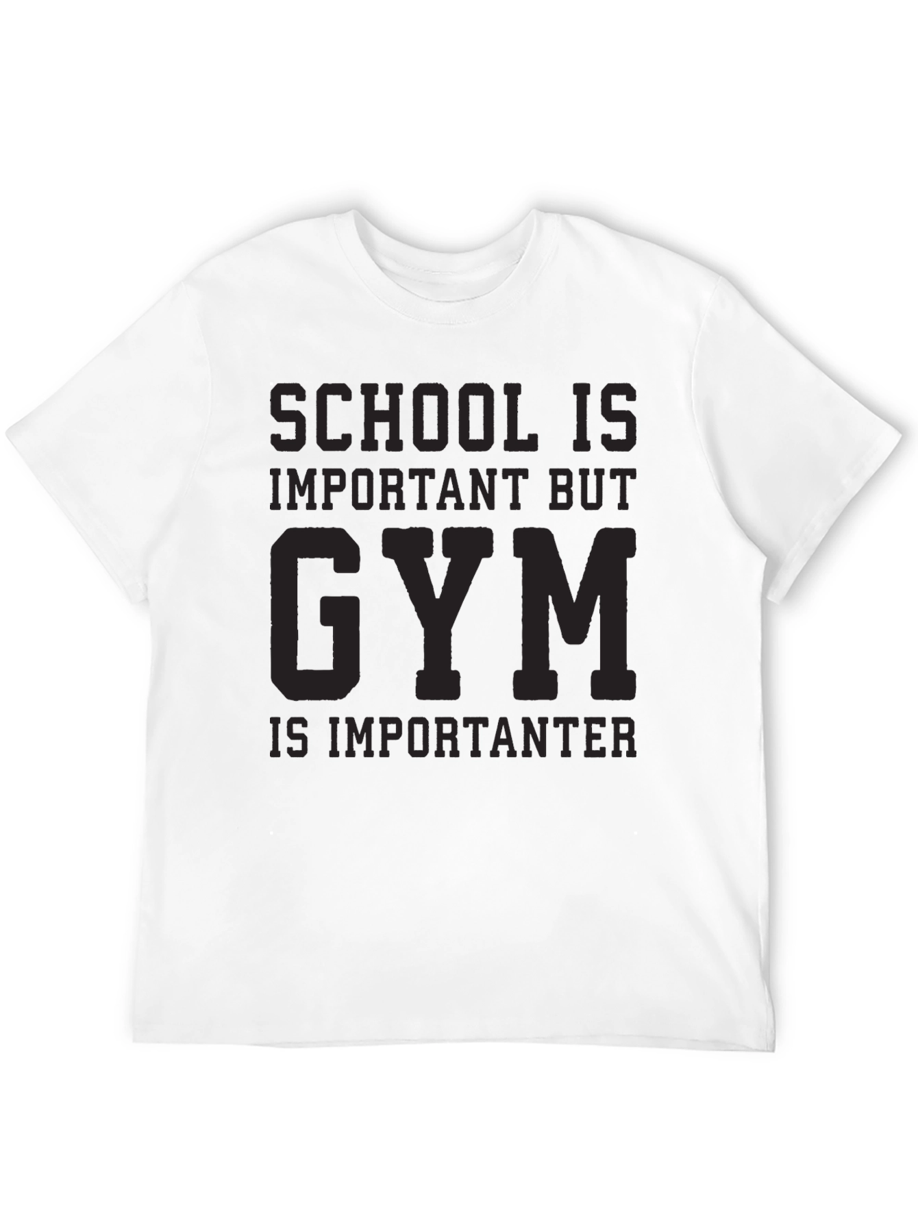 Black Gym is Importanter Black Graphic Tee view 12