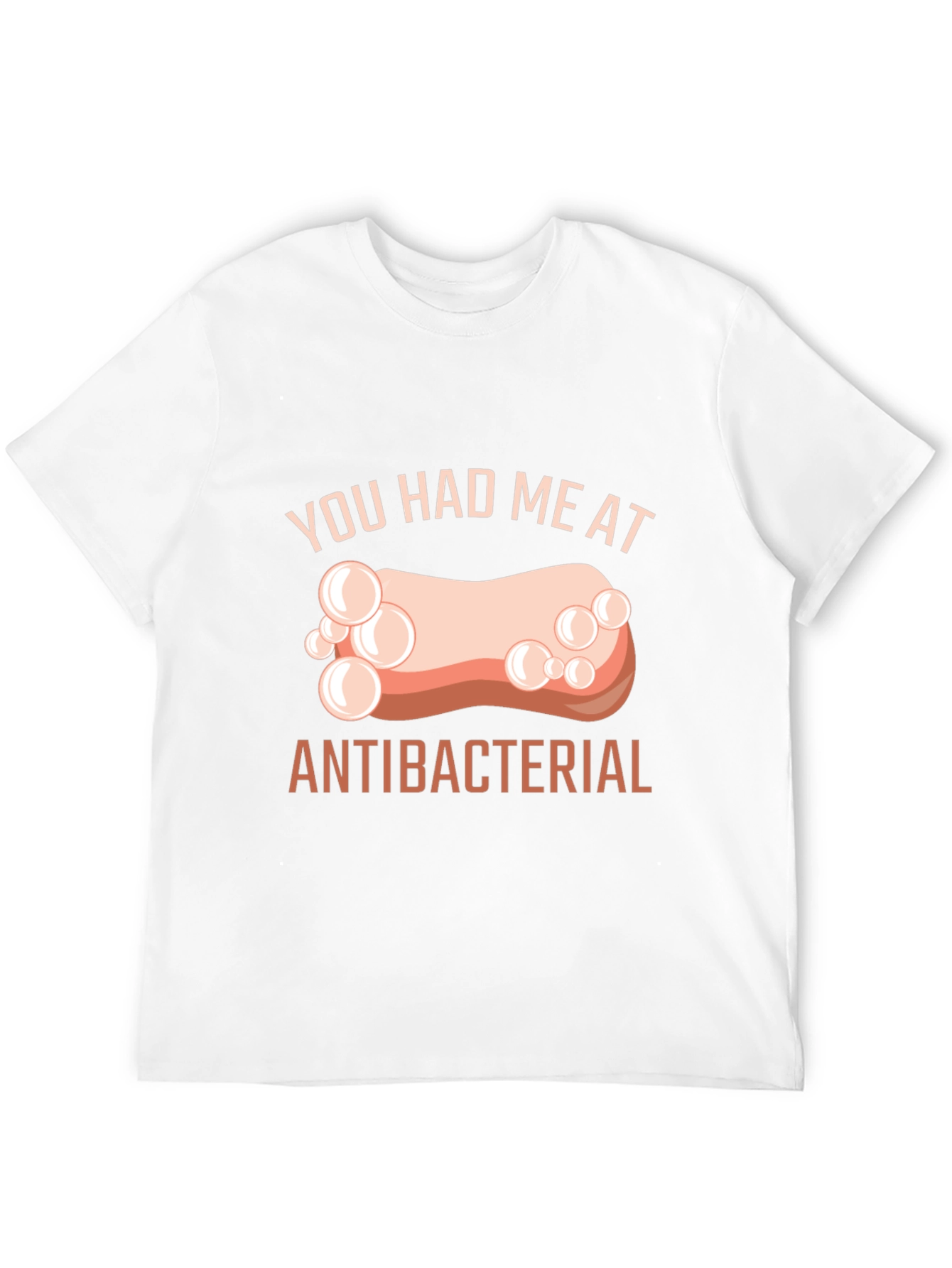 Black Antibacterial Soap Humor T-Shirt view 12