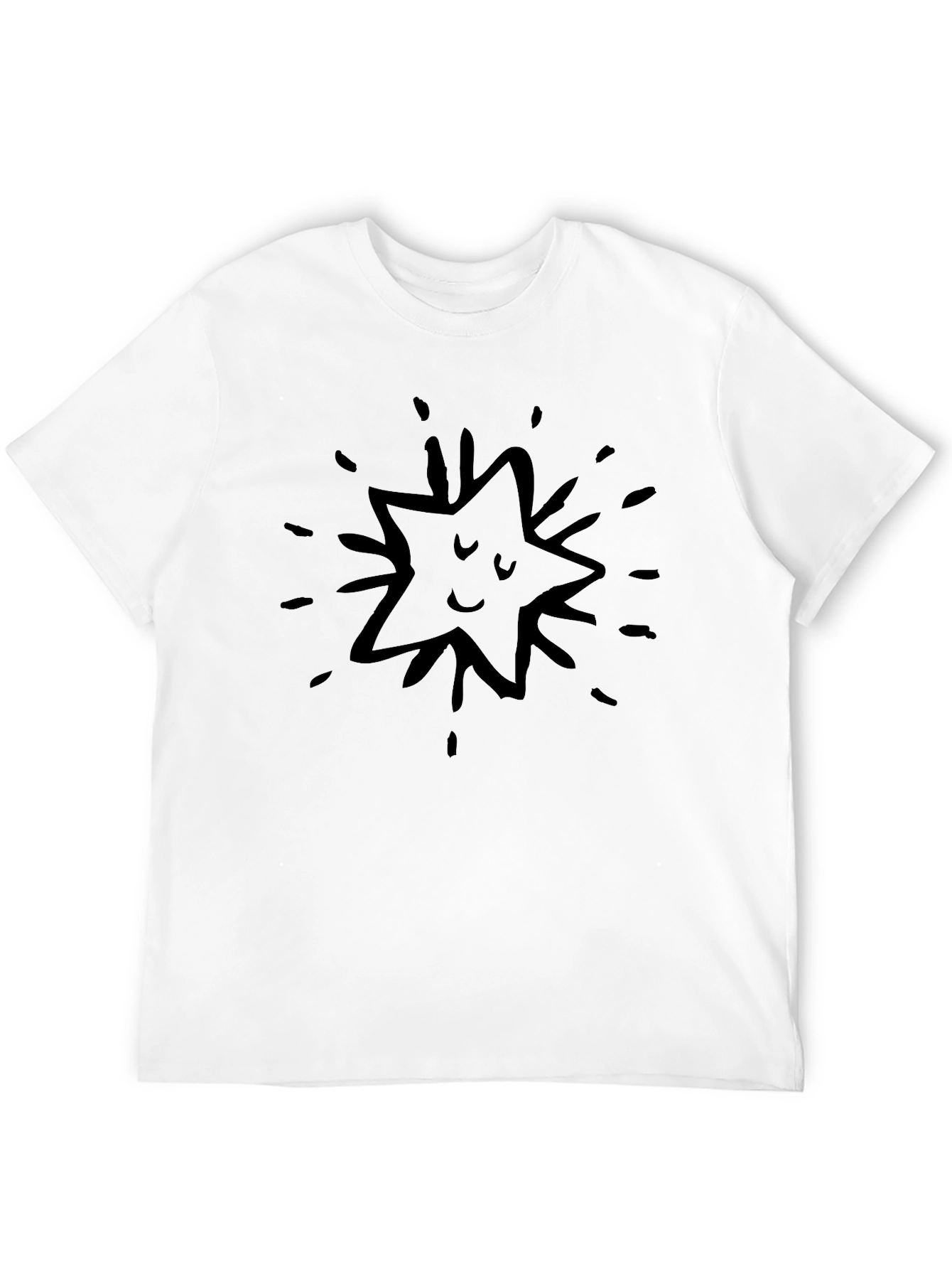 Black Funny Star Black T-Shirt view 12