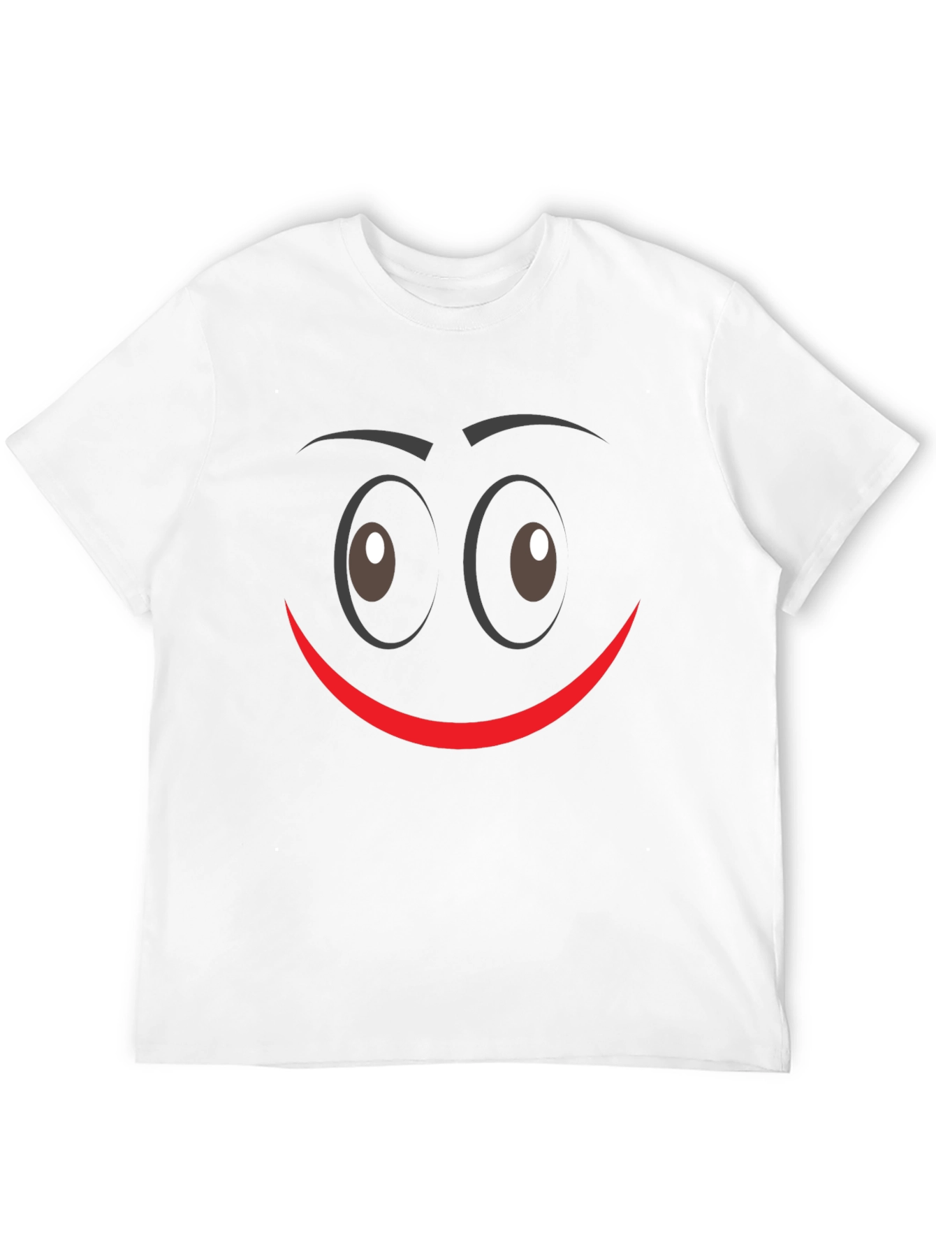 Black Funny Smiley Face Graphic Tee - Unisex Black T-Shirt view 12