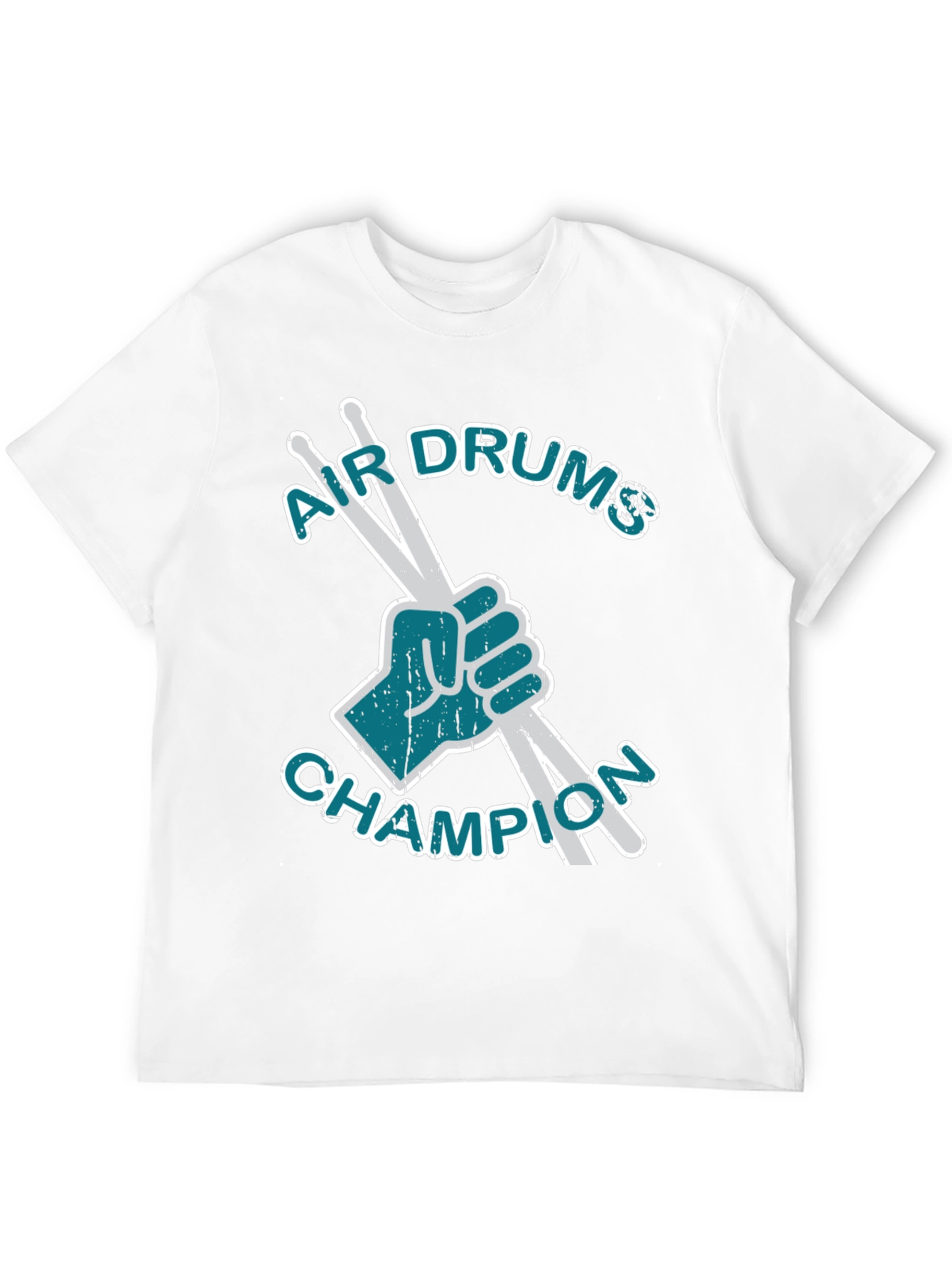 Black Air Drums Champion Graphic Tee - Black Cotton T-Shirt view 12