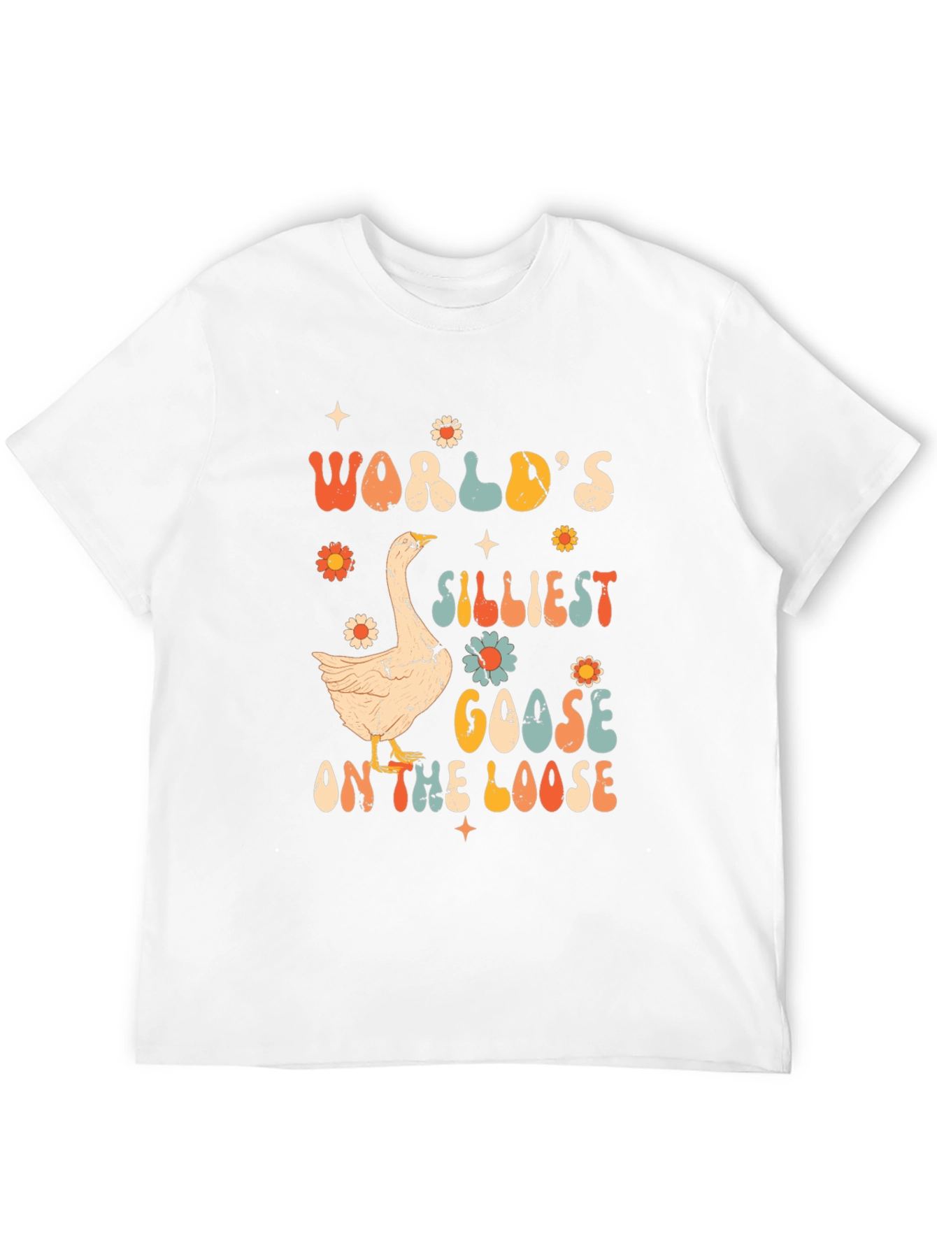 Black Silliest Goose T-Shirt - Retro Style view 12