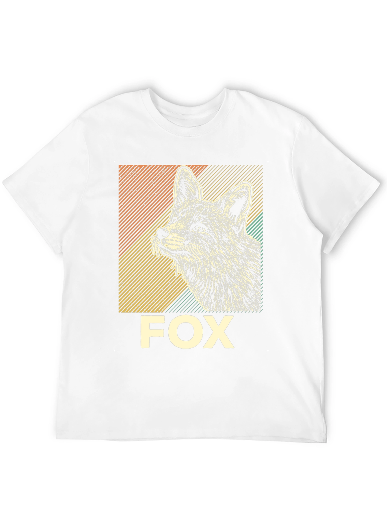 Black Fox Graphic T-Shirt - Vintage Animal Tee view 12