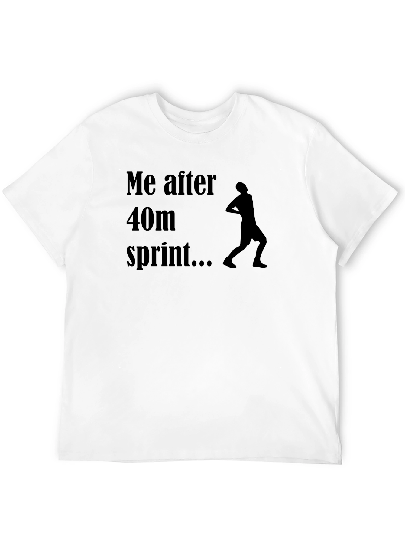 Black Funny Sprint Aftermath T-Shirt view 12