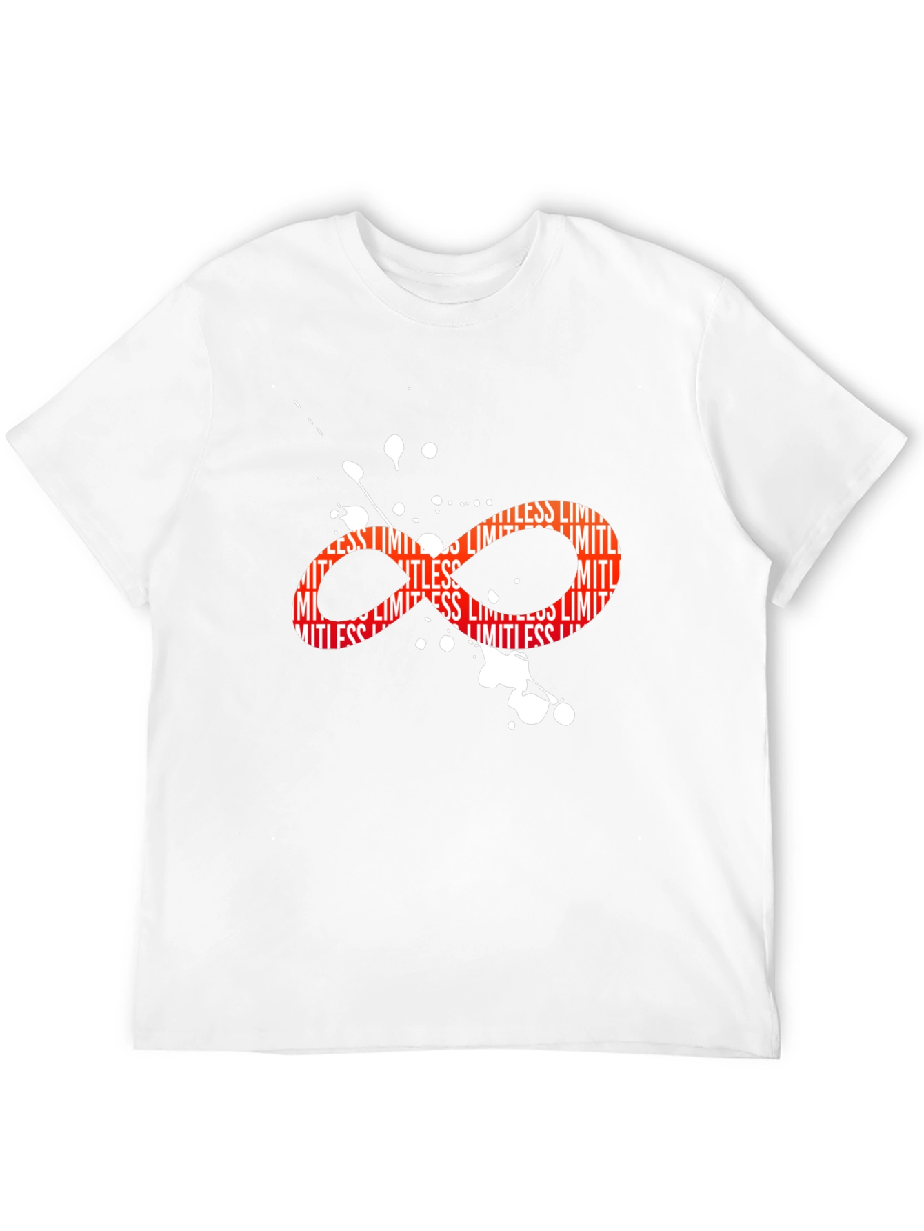 Black Limitless Infinity Symbol Graphic Black T-Shirt view 12