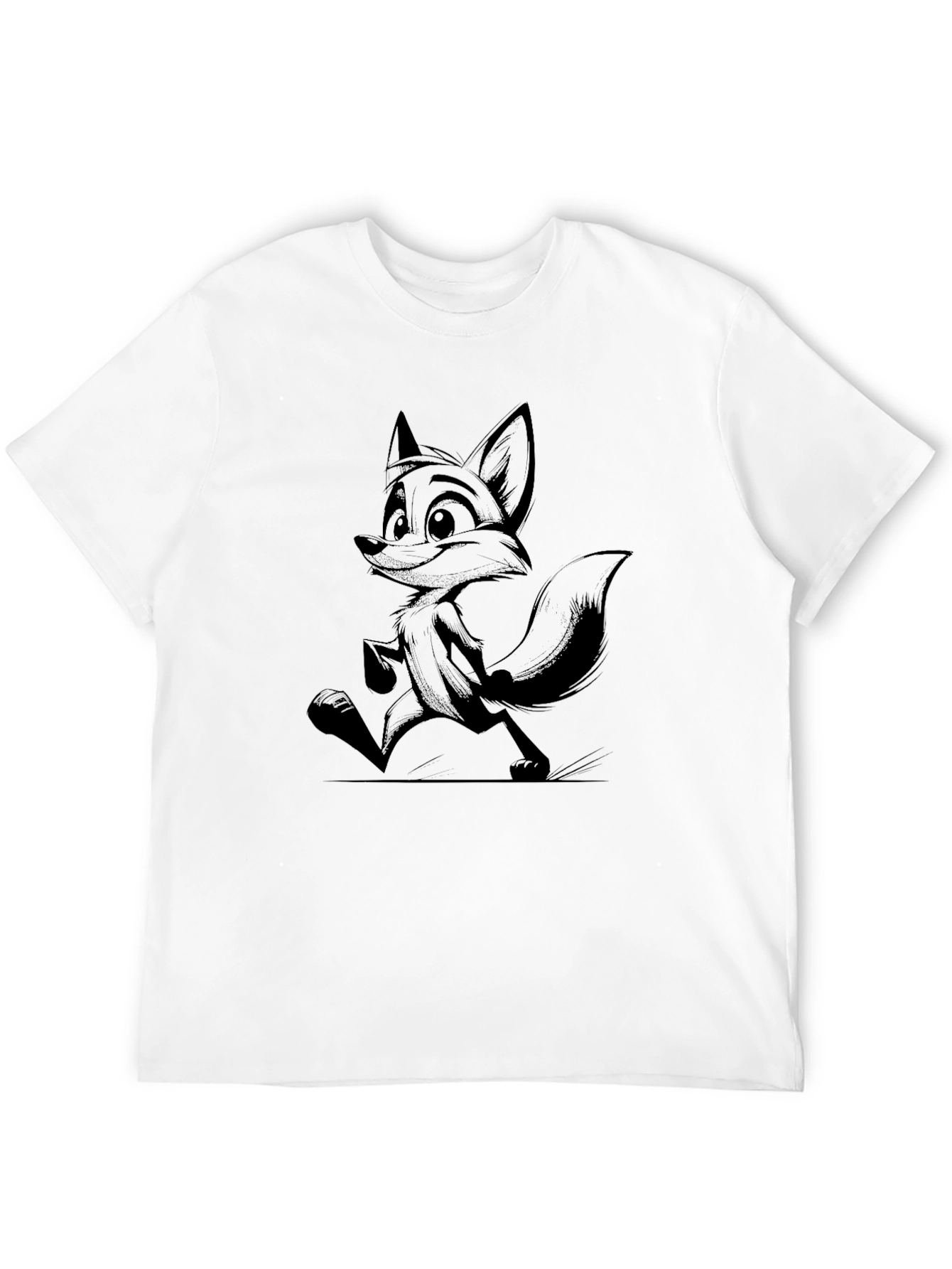 Black Fox Graphic Black T-Shirt view 12