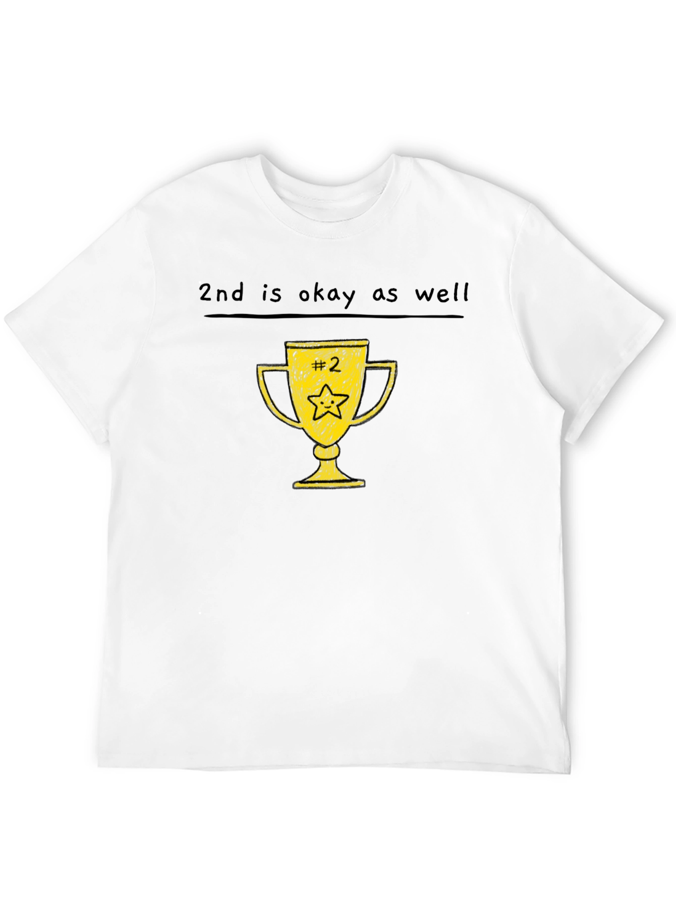 Black 2nd Place Trophy Tee - Funny Runner Up T-Shirt view 12