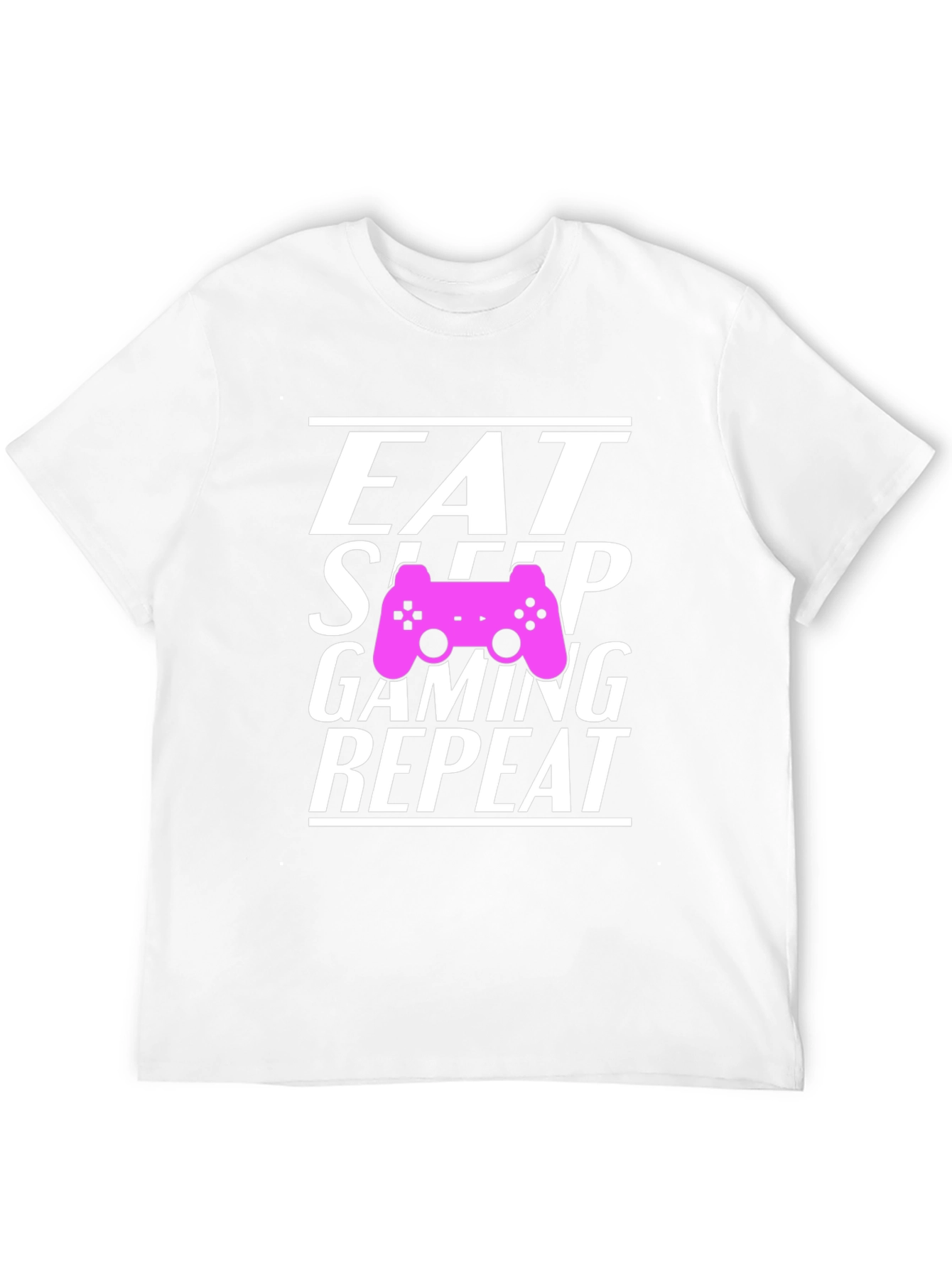 Black Eat Sleep Gaming Repeat Gamer T-Shirt view 12