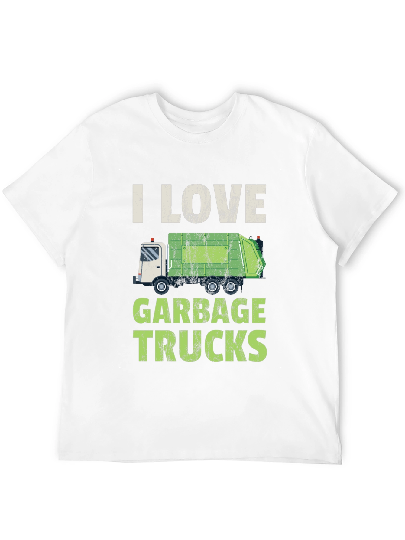 Black I Love Garbage Trucks T-Shirt - Novelty Graphic Tee view 12
